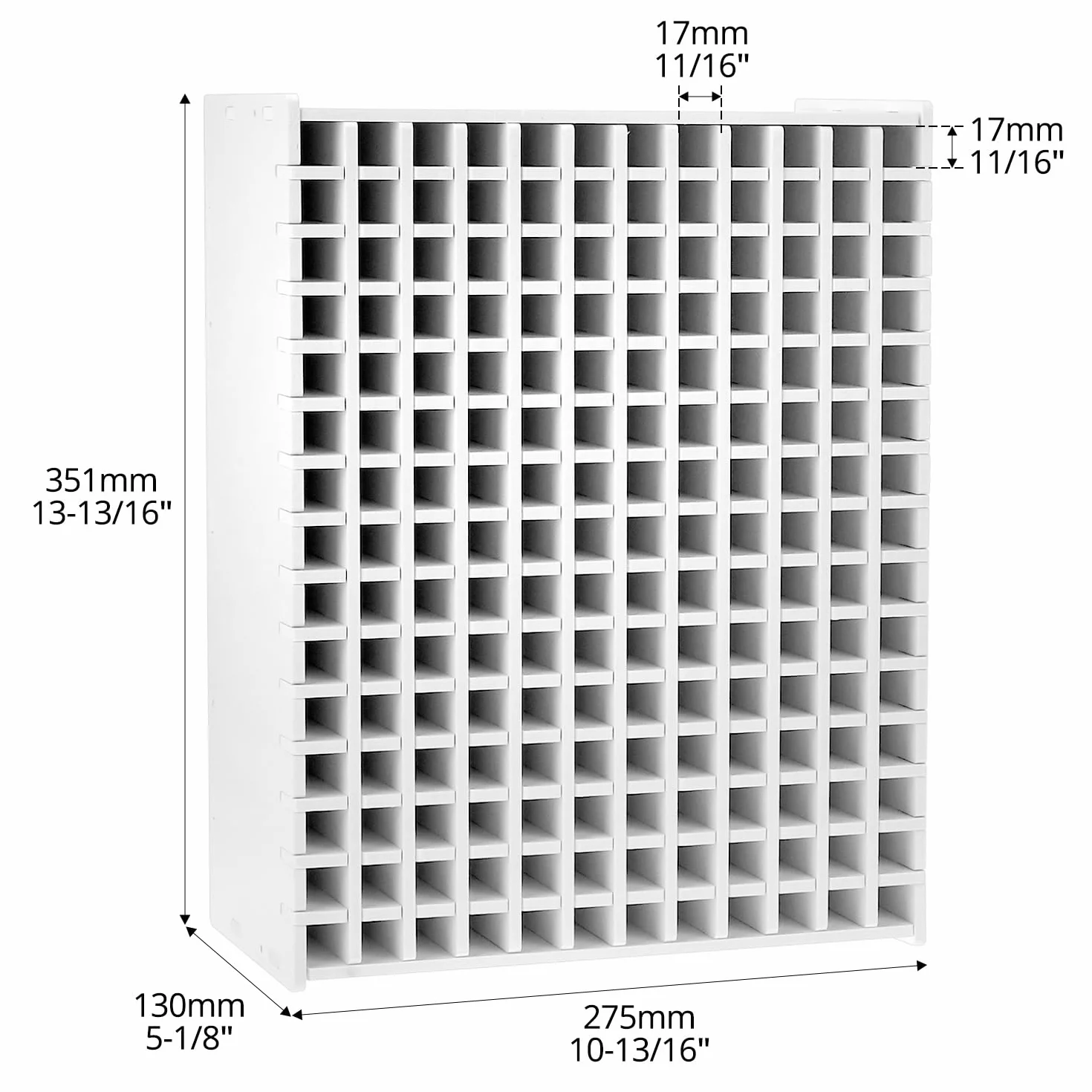 QWORK® Organizer na biurko, 180 sztuk, z tworzywa sztucznego, 27,5 x 13 x 33,5 cm, z możliwością układania w stos, na ołówki, kredki i markery