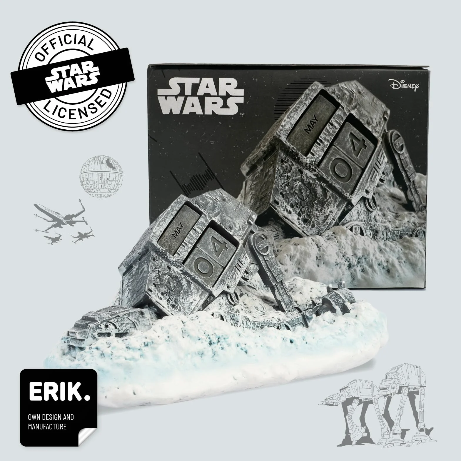 Grupo Erik Star Wars Perpetual Calendar Fallen AT-AT Walker Flip Desk Calendar Gifts