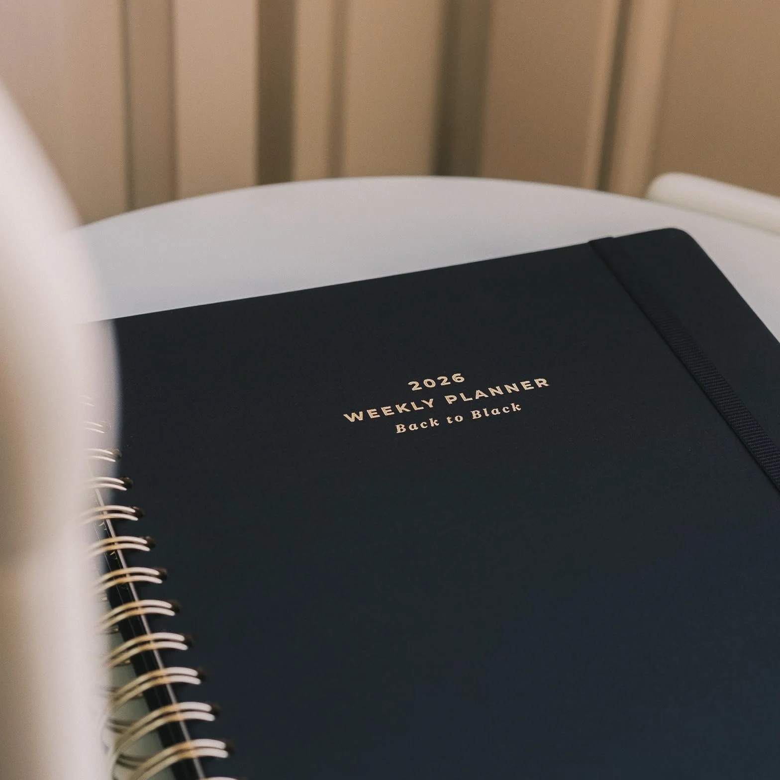 Kokonote Academic Diary 2025-2026 Week To View - Back To Black | Academic Planner 2025-2026 With Stickers & Tabs, Student Essentials For University, Back To School Stationery