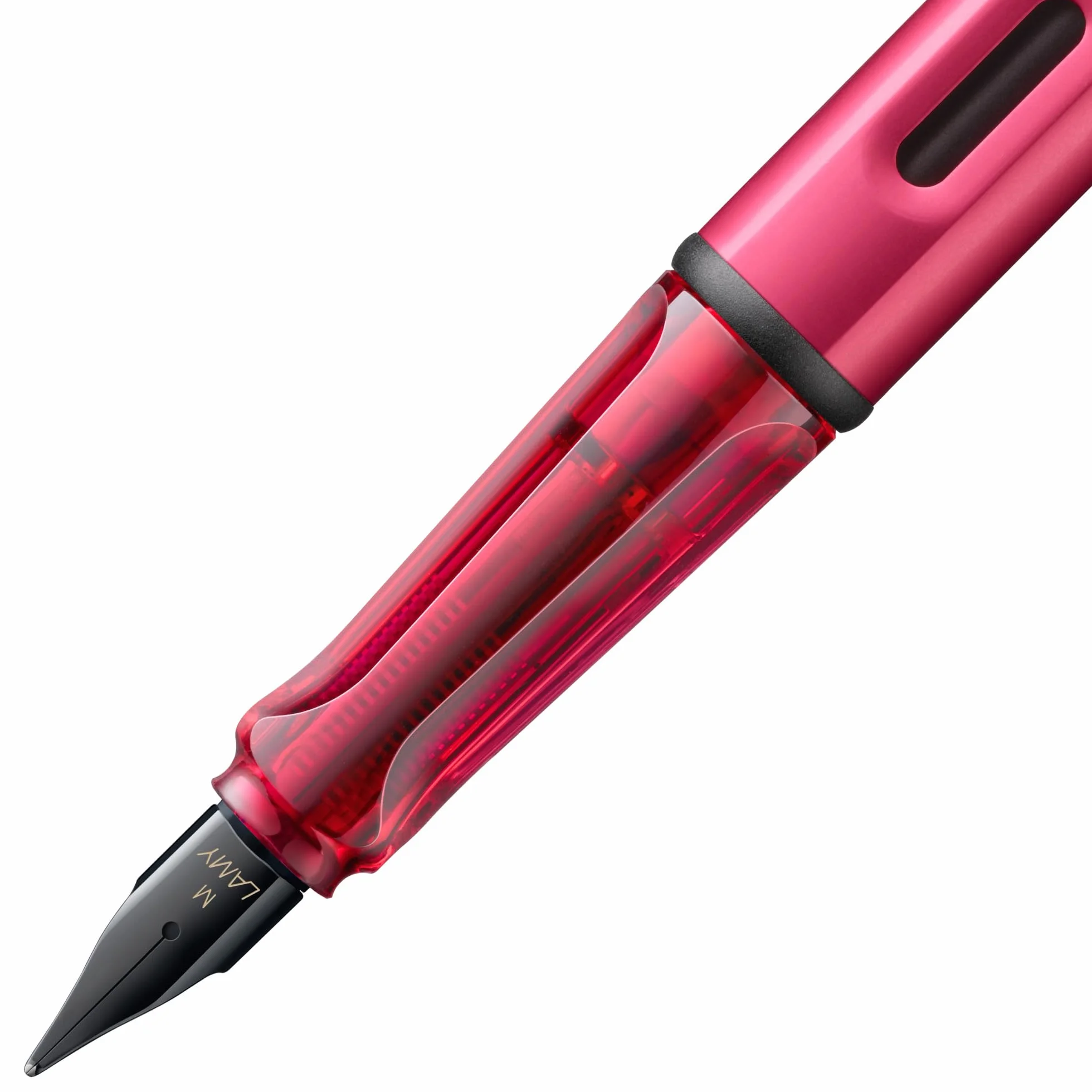 LAMY AL-star D09 lekkie pióro wieczne z aluminium, z ergonomicznym uchwytem i polerowaną stalówką stalową, szerokość kreski, w zestawie wkład atramentowy T 10, niebieskie