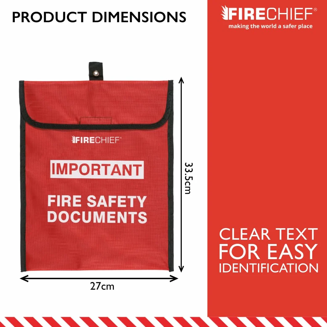 Firechief HSDA4 uchwyt na dokumenty A4 czerwony