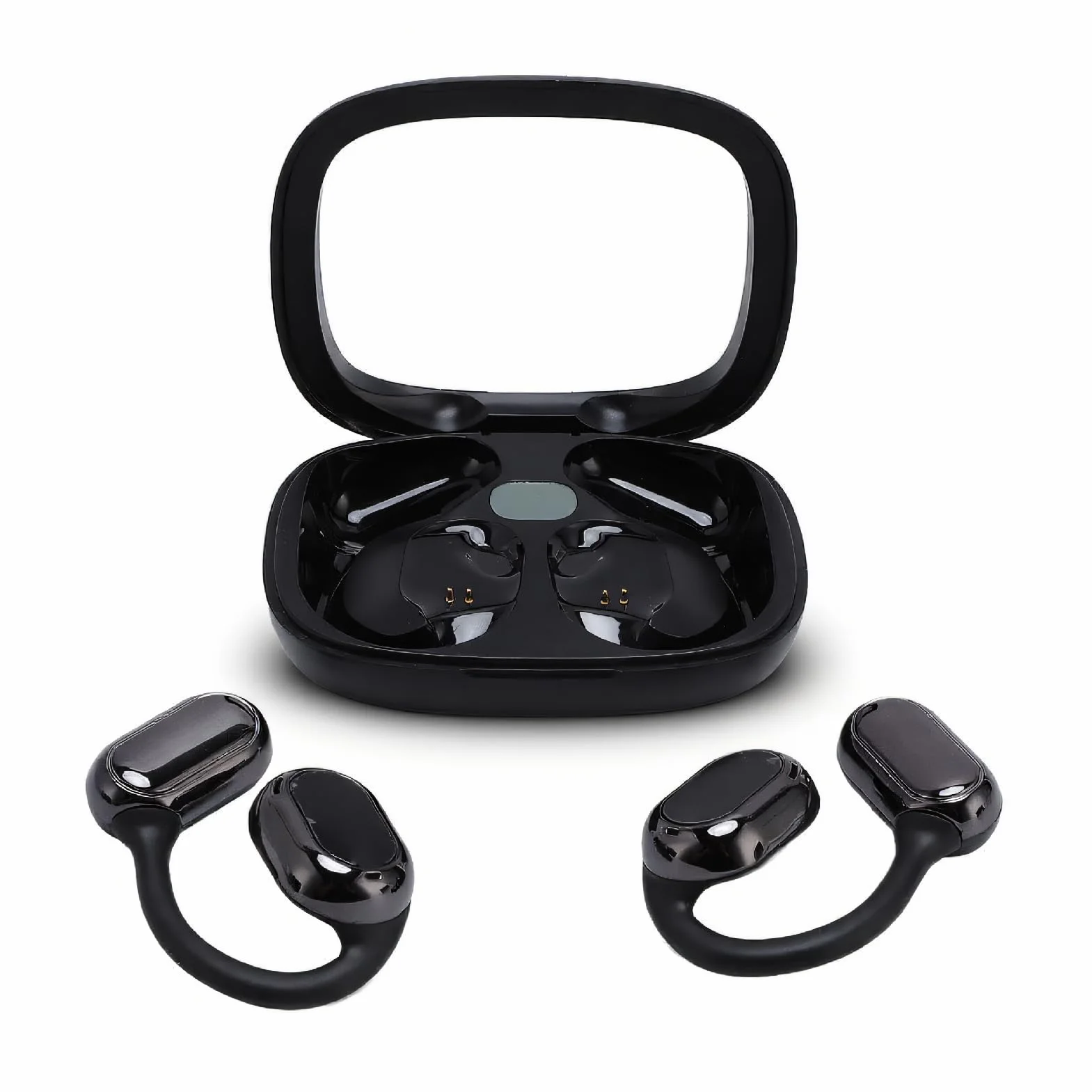 Tłumacz Słuchawki w Czasie Rzeczywistym, Tłumacz Języka na Wkładkach Dousznych, Urządzenie Tłumacze z Słuchawkami Aplikacji Bluetooth z obudową do ładowania Muzyki i Połączenia