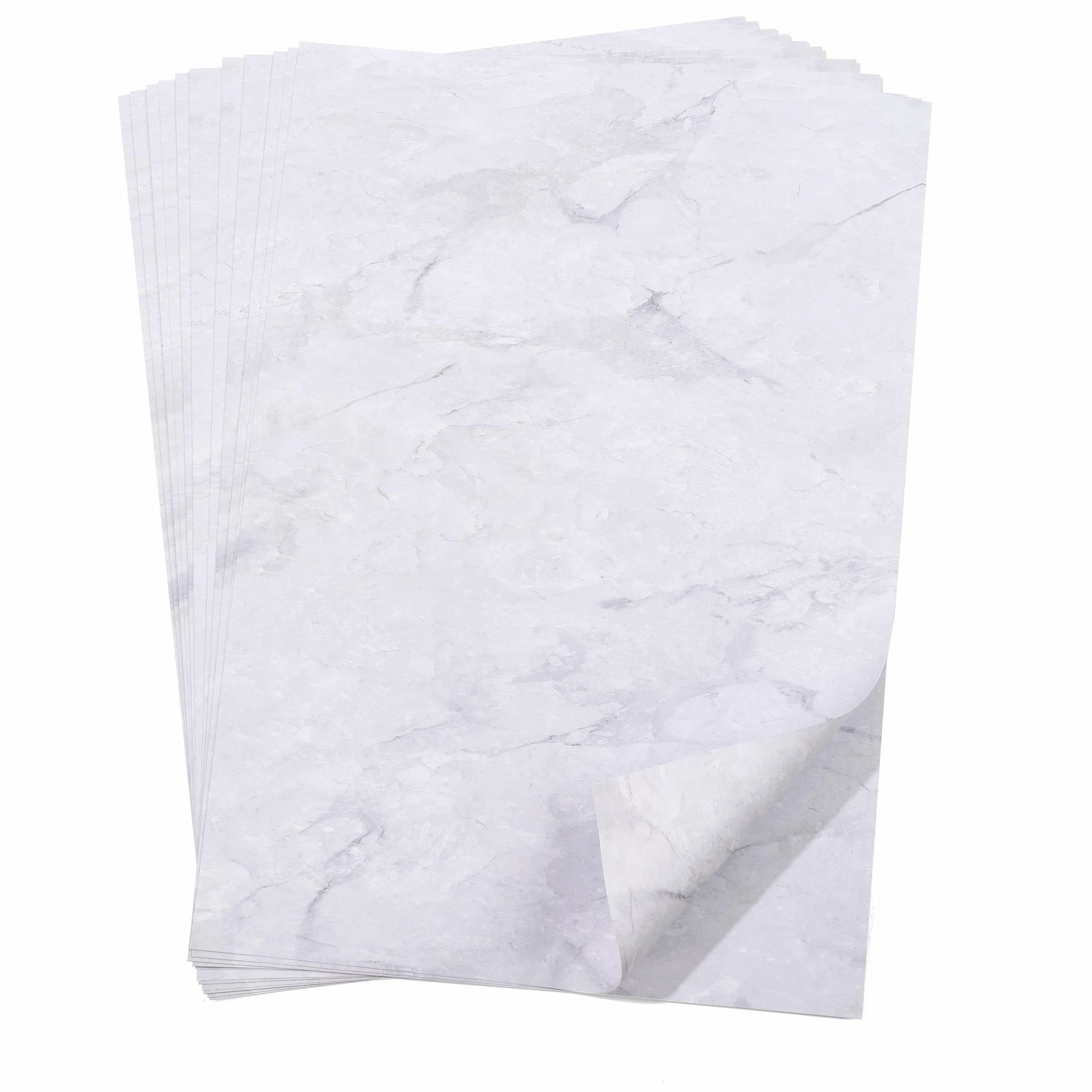 Papier listowy marmurkowy DIN A4 biały obustronnie zadrukowany 100 arkuszy
