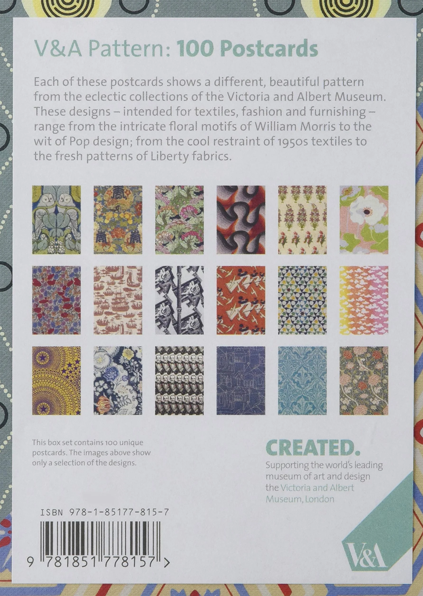 V&A Pattern: 100 Postcards /anglais