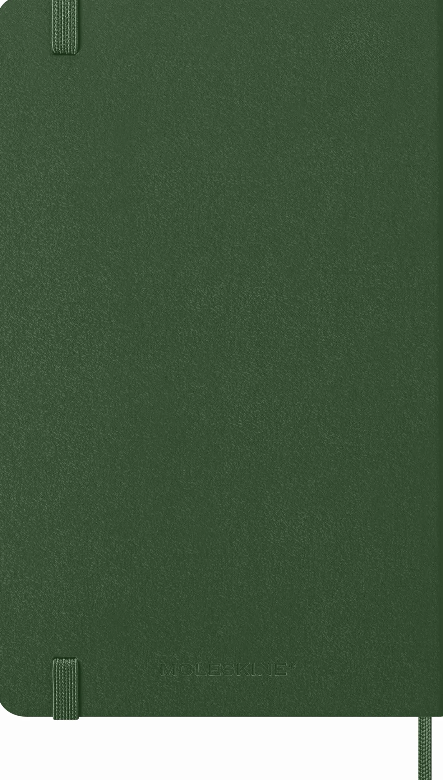 Moleskine 12 Monate Wochen Notizkalender 2026, Large/A5, 1 Wo = 1 Seite, rechts linierte Seite, Fester Einband, Myrtengrün