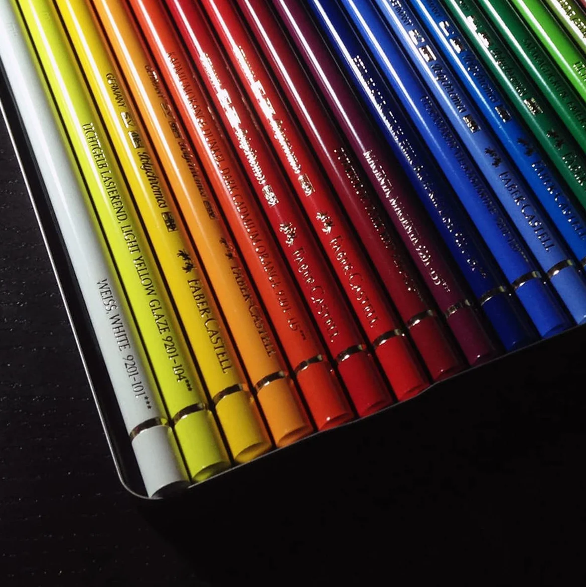 Faber-Castell Polychromos 110024 Kredki, Wielokolorowy, 24 sztuki
