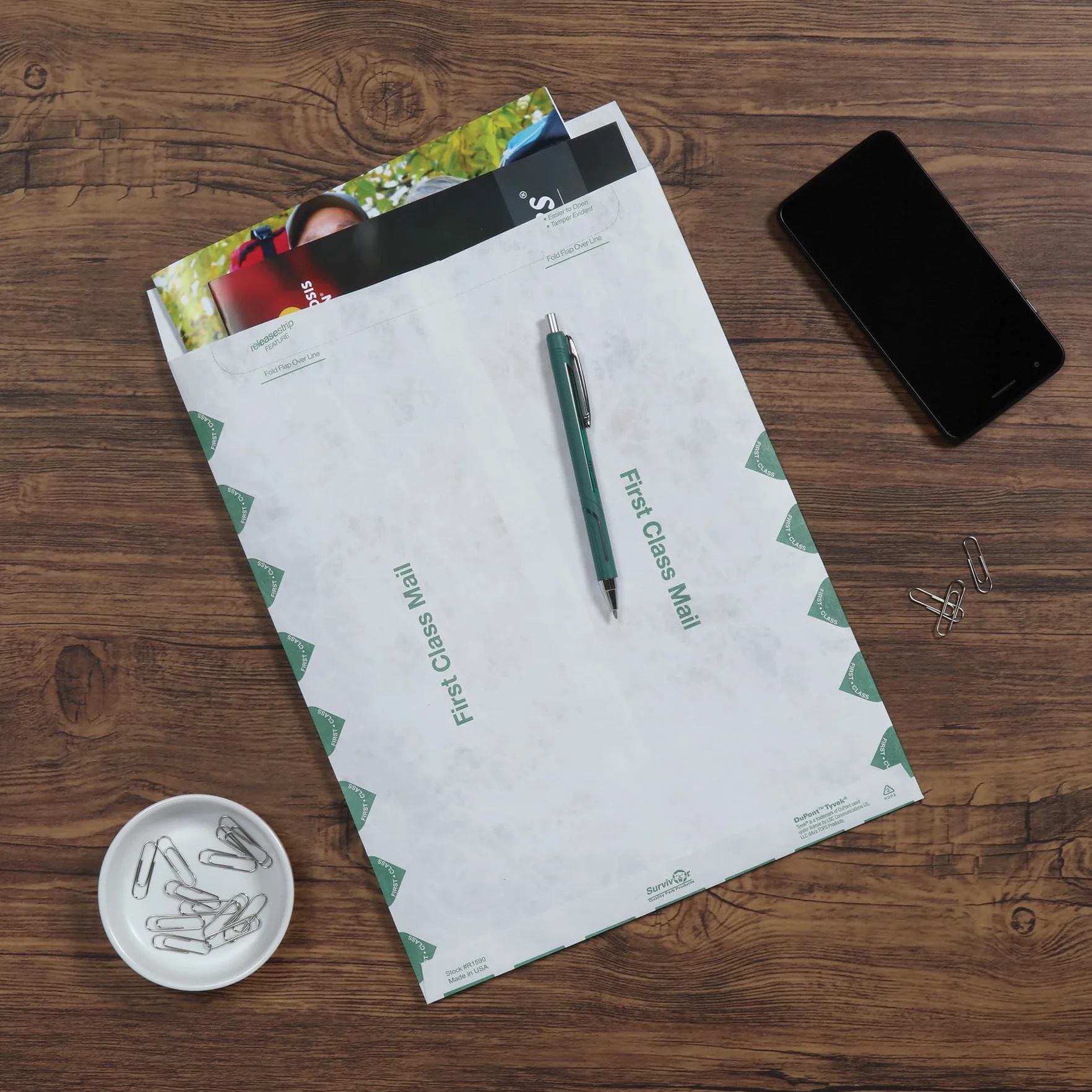 Tyvek USPS First Class Mailer 10 x 13 biały 100 sztuk