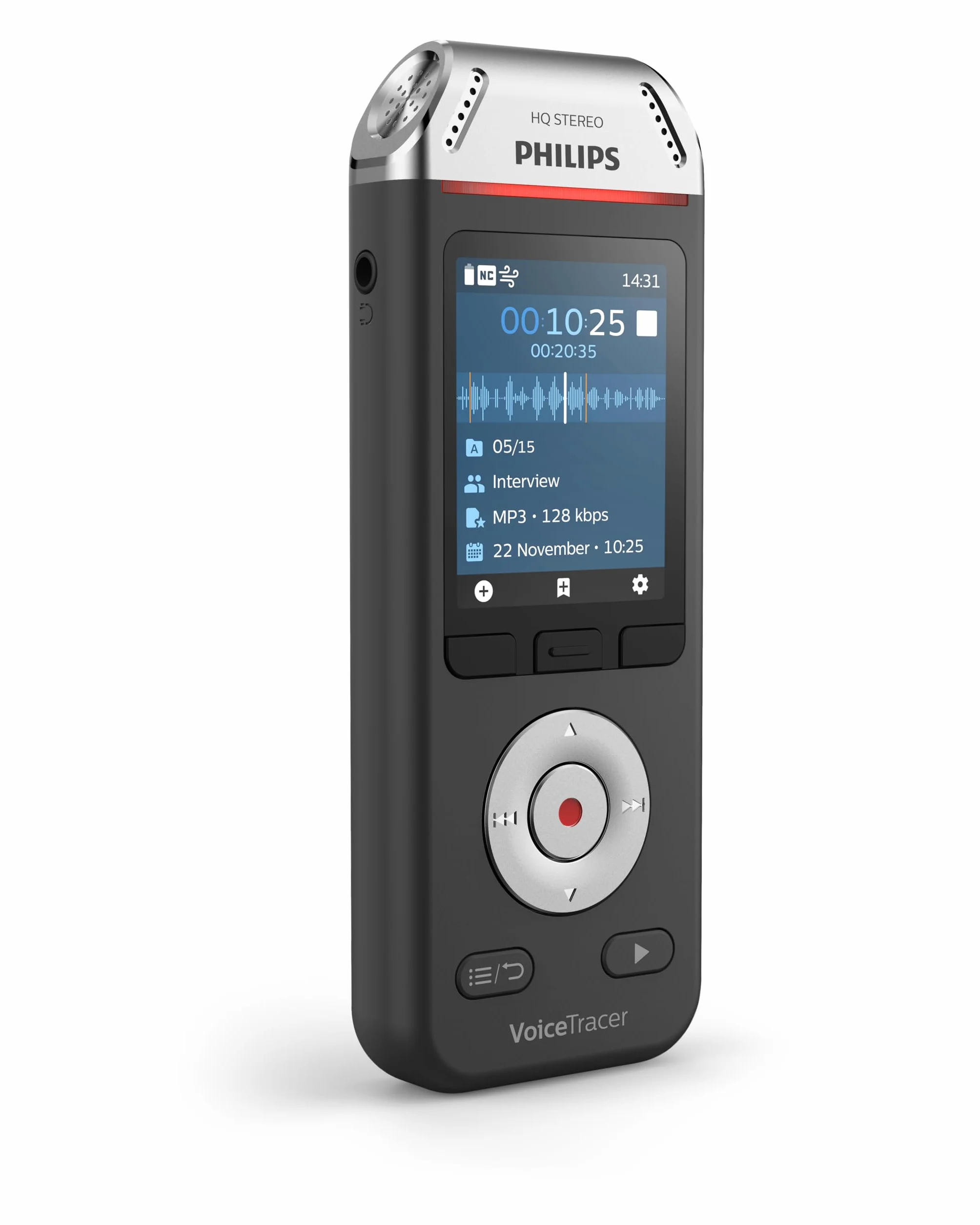 Philips Dvt2111 Dyktafon Cyfrowy, Czarny, 8 GB