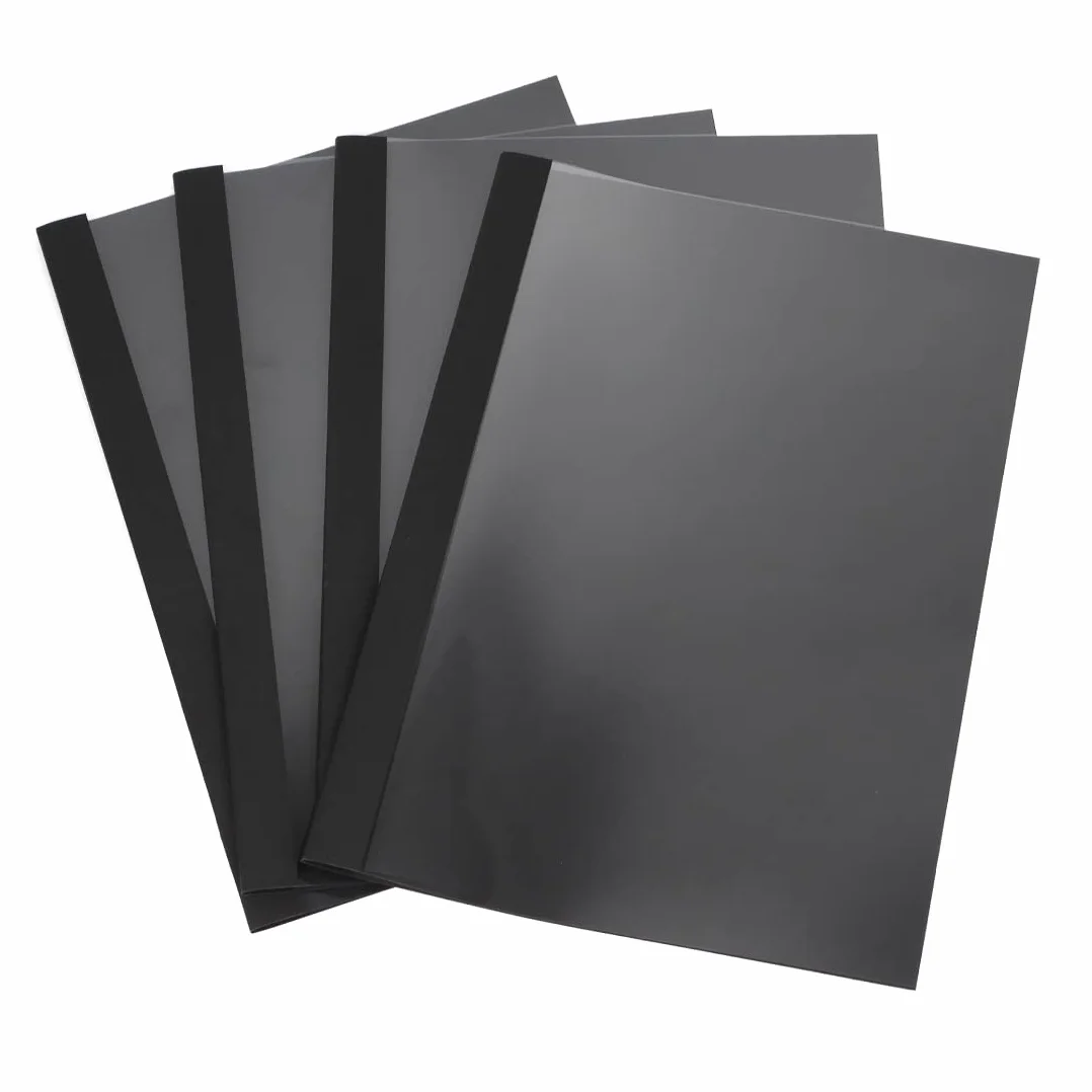 RAYSON Termiczne okładki do bindowania, 15-100 arkuszy, 2 mm, 3 mm, 4 mm, 6 mm, 12 mm, A4, czarne, 25 sztuk