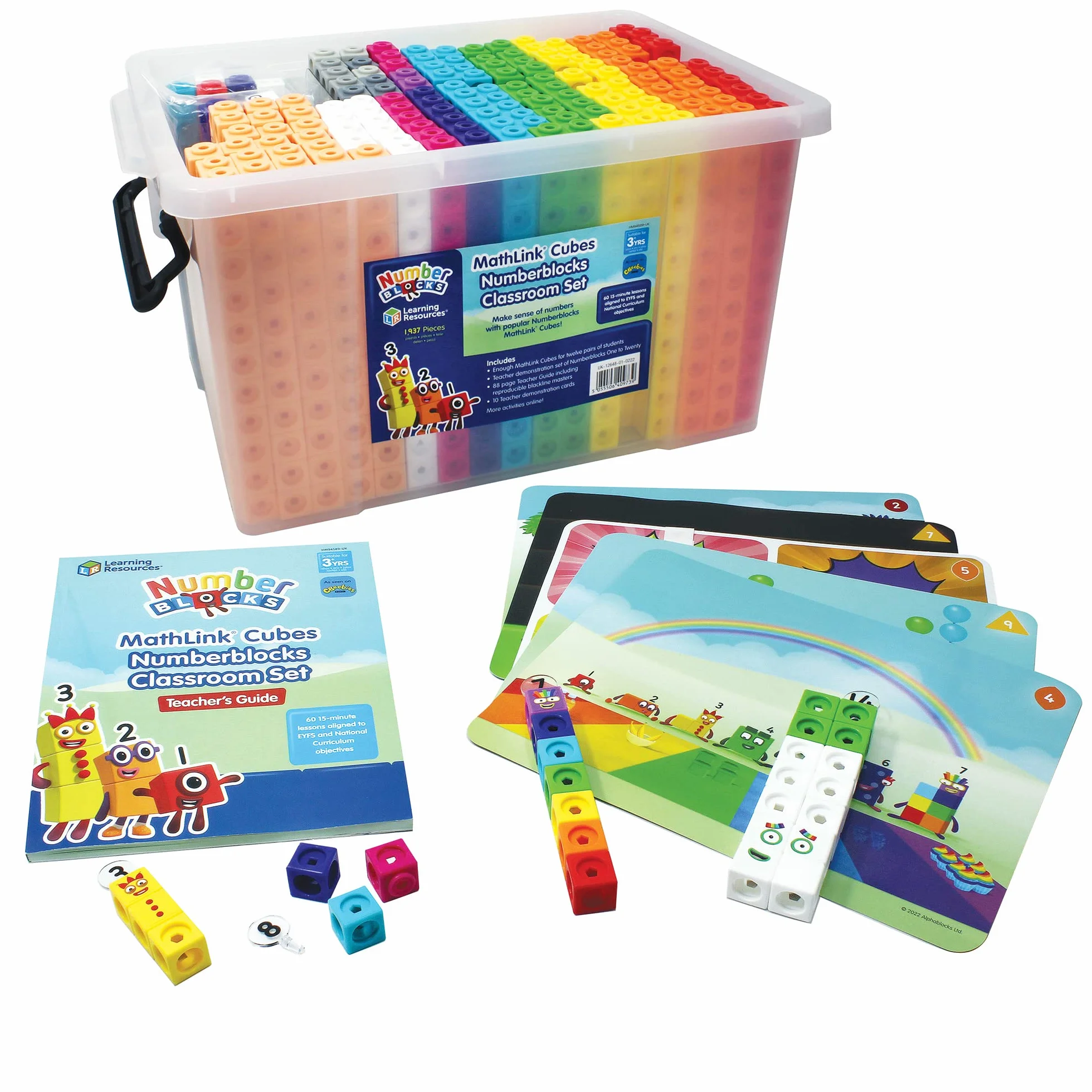 Learning Resources MathLink Kostki Bloki numeryczne Zestaw
