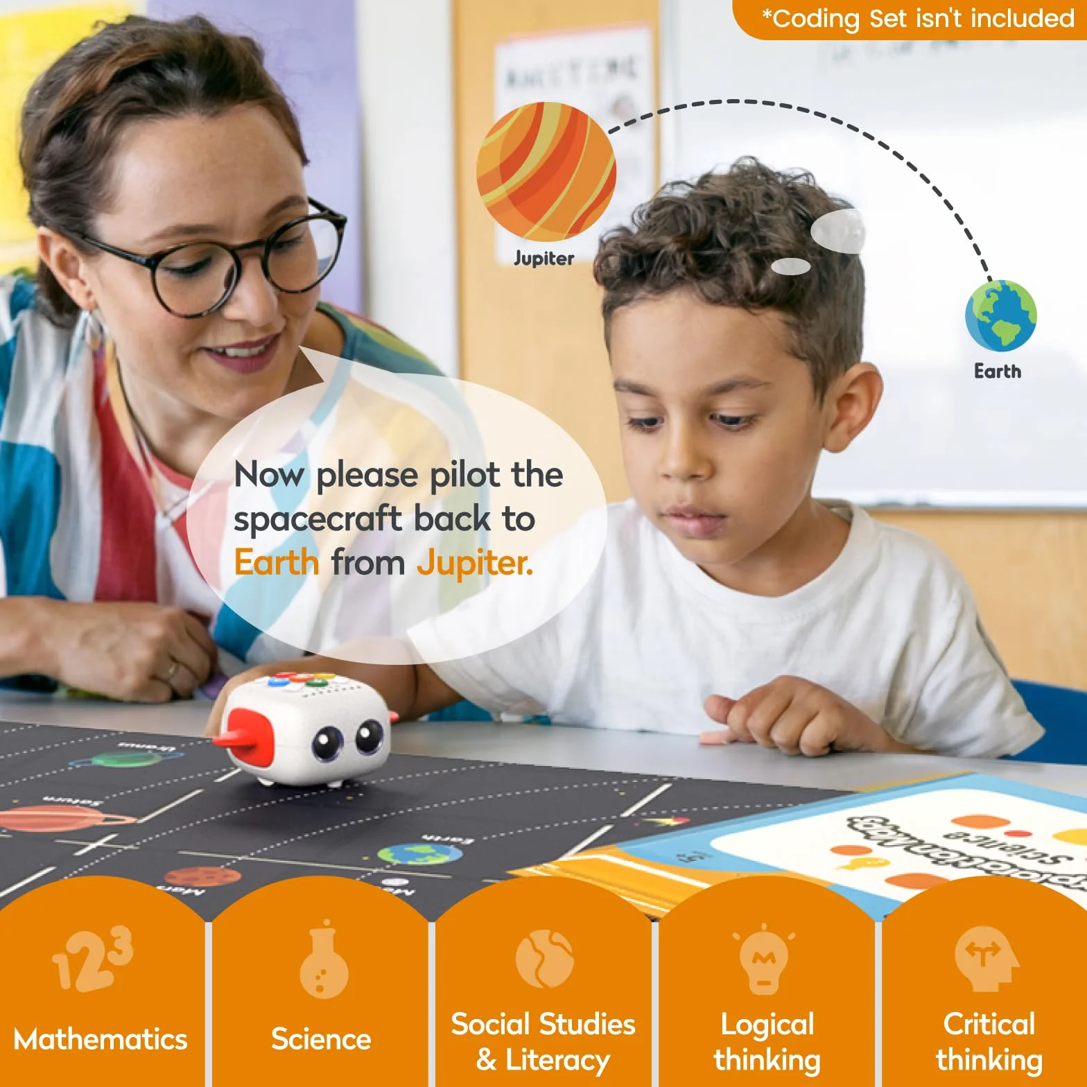 Mapa eksploracyjna dla Tale BOT Pro i Coding Set Nauka, Matematyka i Studia Społeczne Zestaw Nauki dla Dzieci Do Nauki
