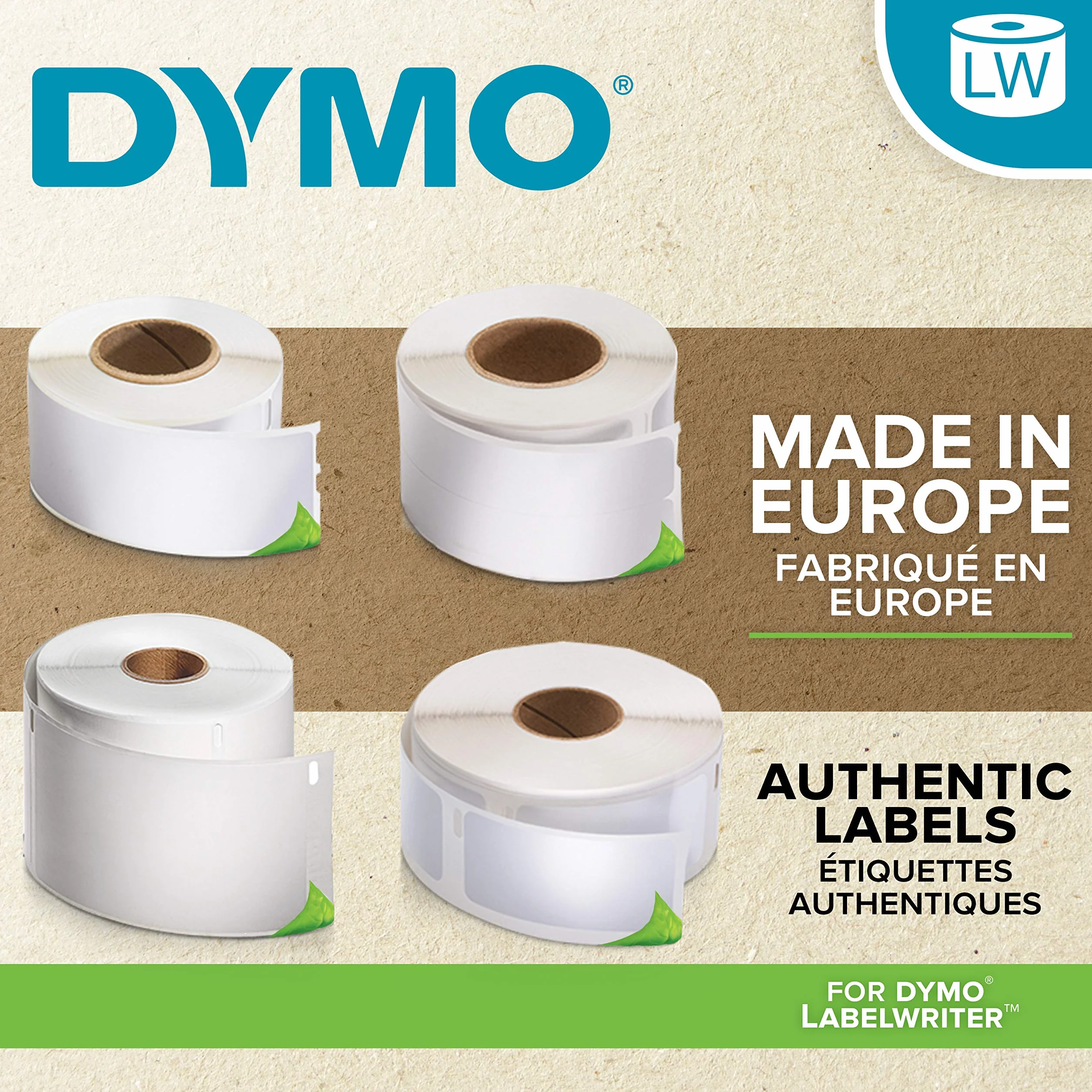 DYMO Authentic LabelWriter Etykiety wysyłkowe DHL, 102 mm x 210 mm, samoprzylepne, rolka 140 łatwych do odklejenia etykiet, dla LabelWriter 5XL/4XL, wyprodukowano w Europie