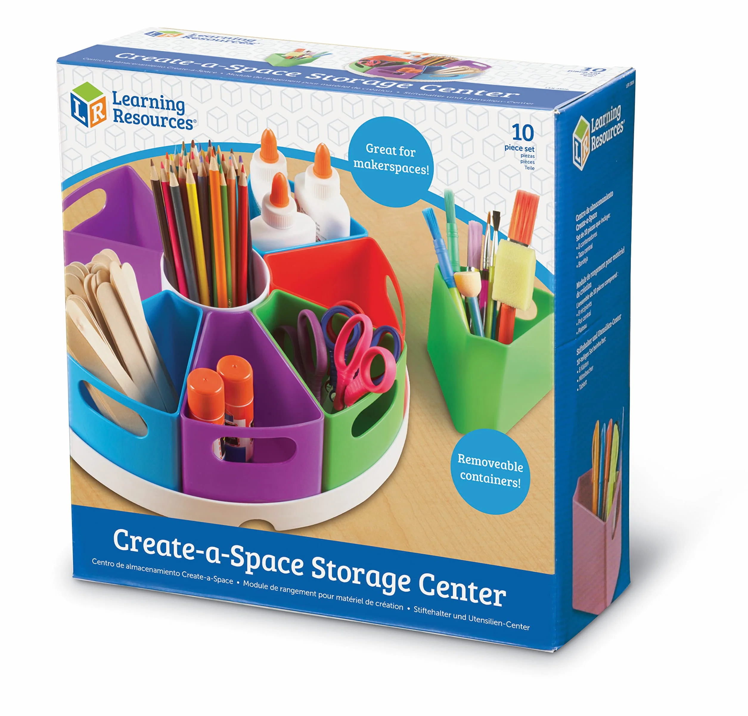 Learning Resources Create-A-Space Storage Centre Organizatora 10-Kawałek Zestaw