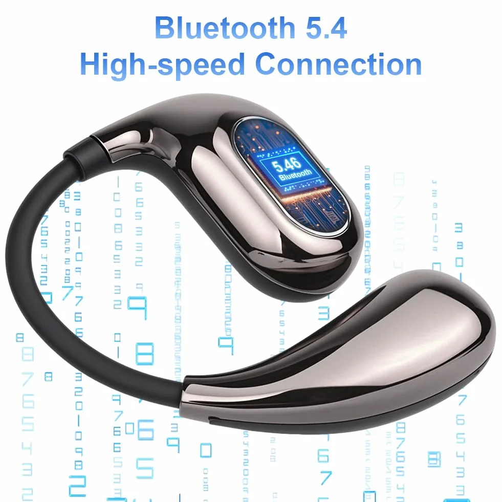 XG99 słuchawki douszne do tłumaczenia w czasie rzeczywistym, otwarte słuchawki douszne z Bluetooth 5.4, tłumacz języka 144, słuchawki douszne z 25-godzinnym czasem odtwarzania, idealne do