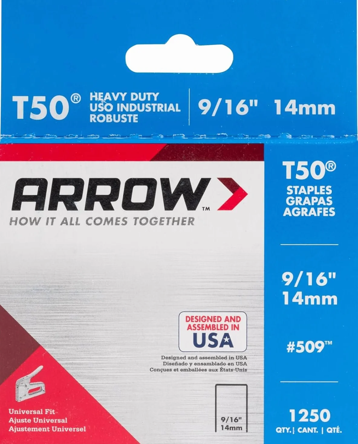 ARROW Zszywki T50 - pudełko na zszywki 1 x 1250 (14 mm - 9/40.6 cm)