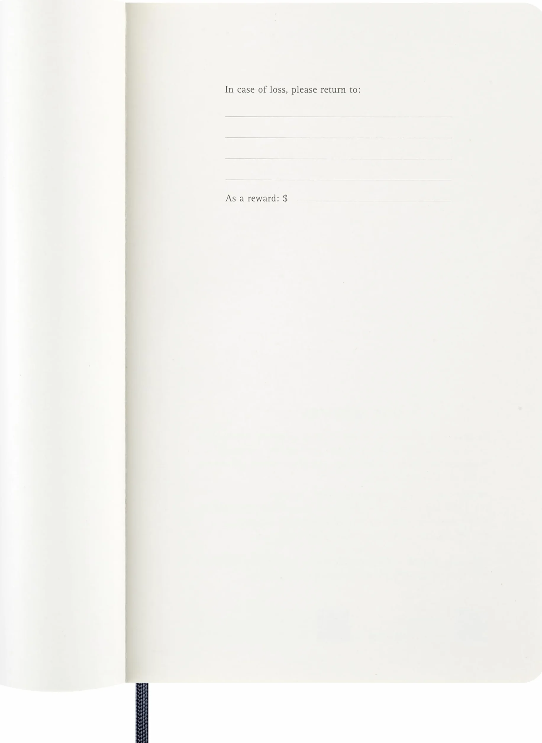 Moleskine 12 Monate Wochen Notizkalender 2026, Large/A5, 1 Wo = 1 Seite, rechts linierte Seite, Weicher Einband, Saphir