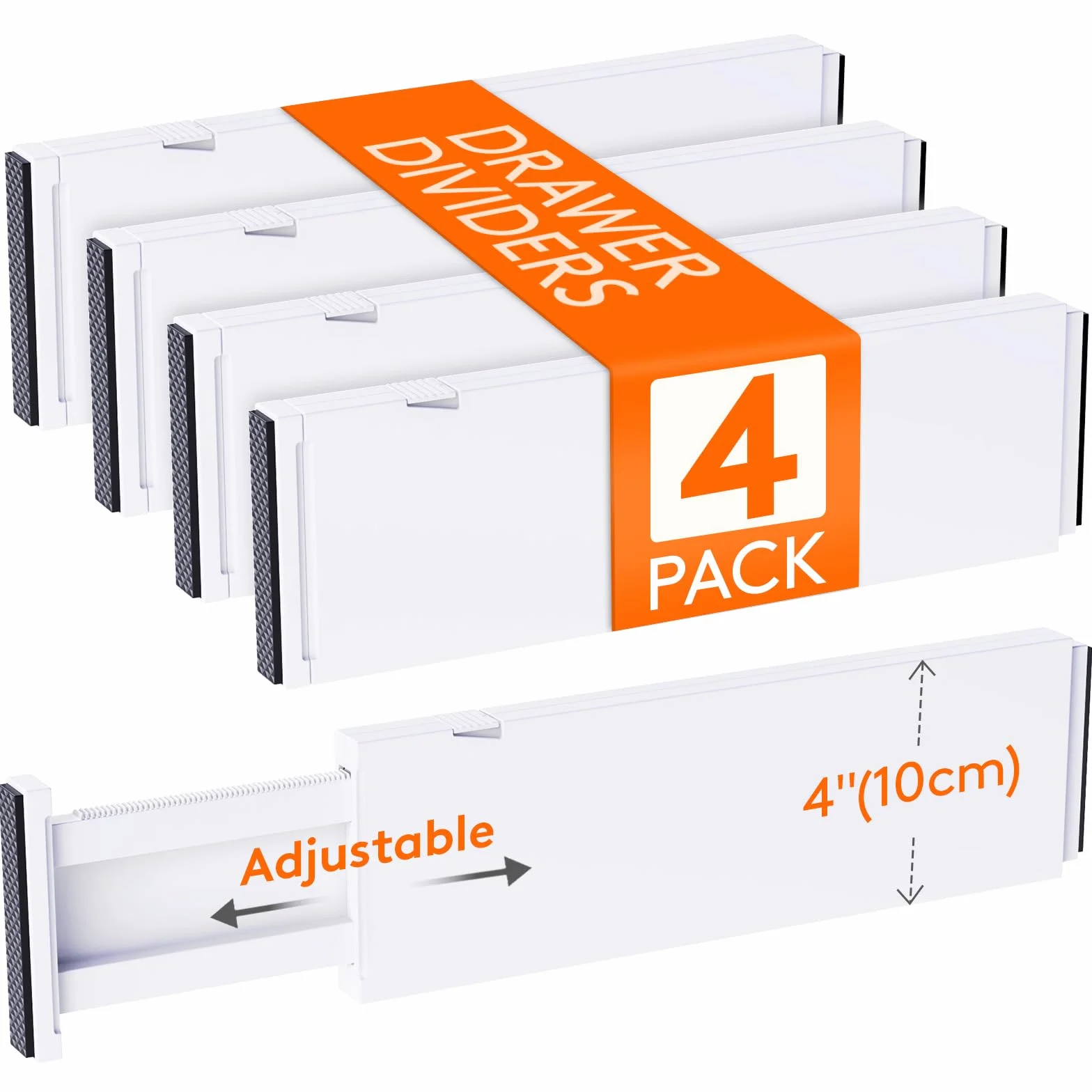 Lifewit Organizery do Szuflad 10 cm, 34,3-55,9 cm, Regulowane Separatory
