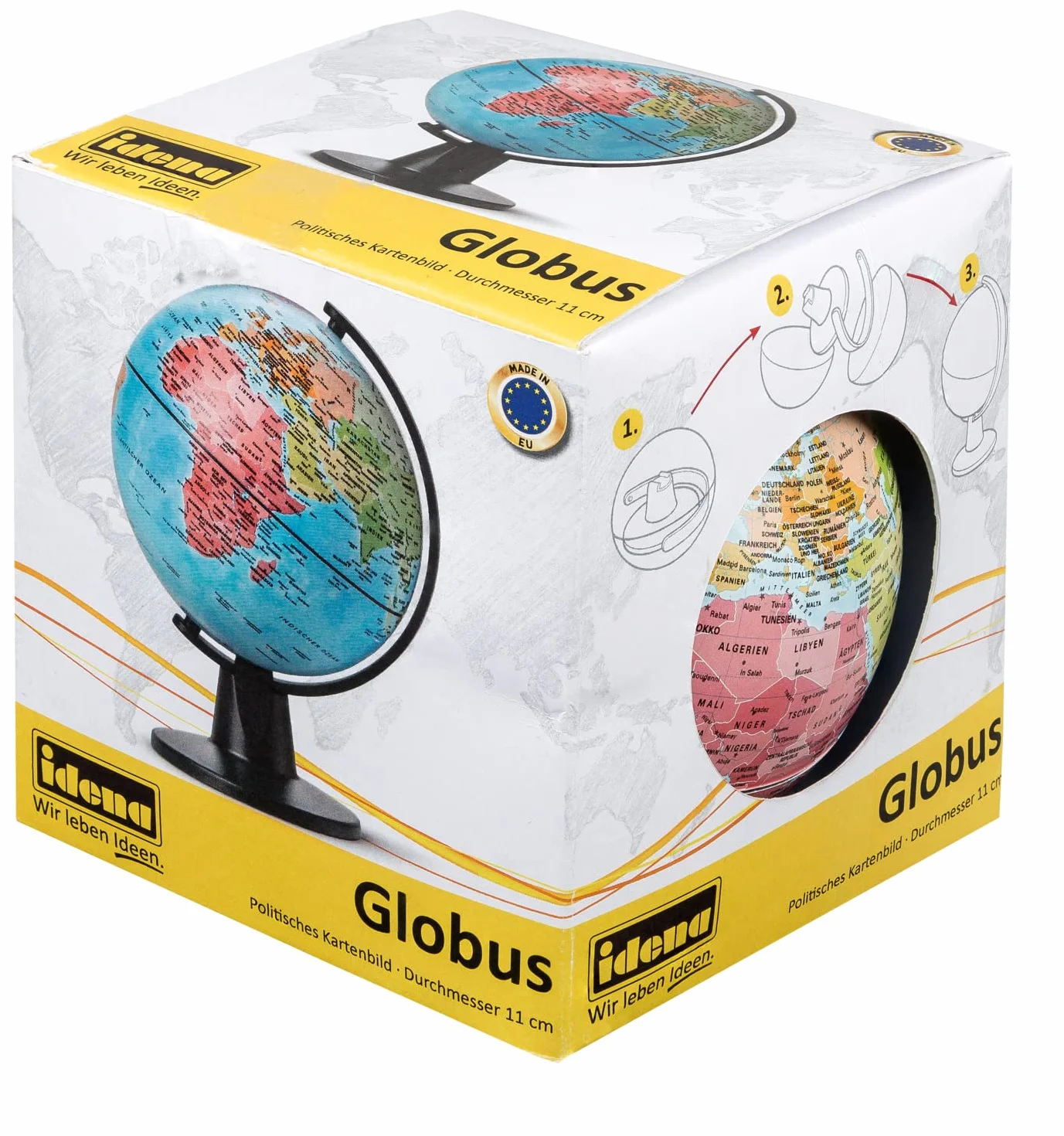 Idena Globus z mapą polityczną 11 cm do szkoły