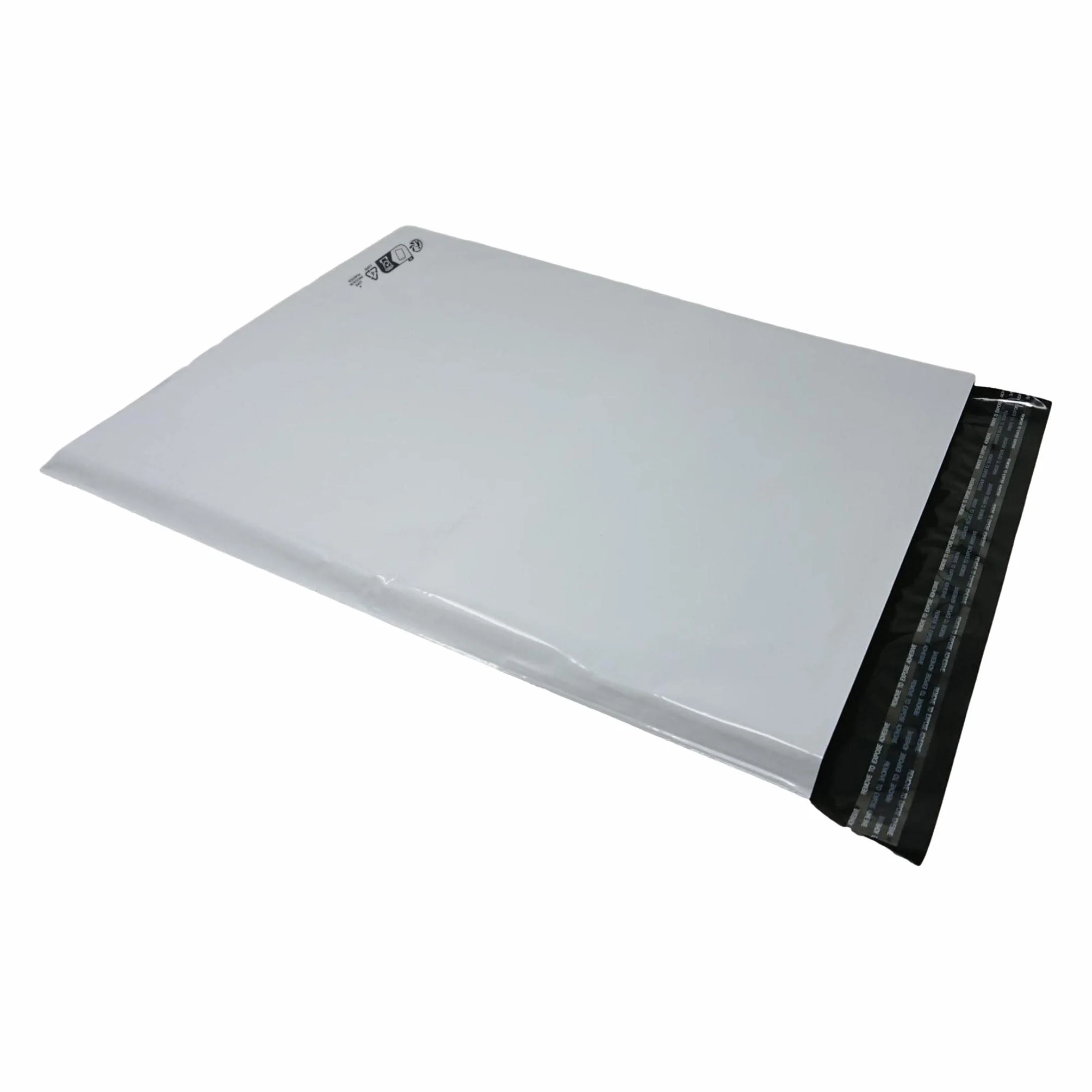 Zestaw 50 białych nieprzezroczystych kopert plastikowych A3 350 x 450 mm, kieszenie wysyłkowe 35x45 cm 60 mikronów. 22g cienka koperta o wysokiej wytrzymałości, lekka, mocna, odporna na manipulacje i