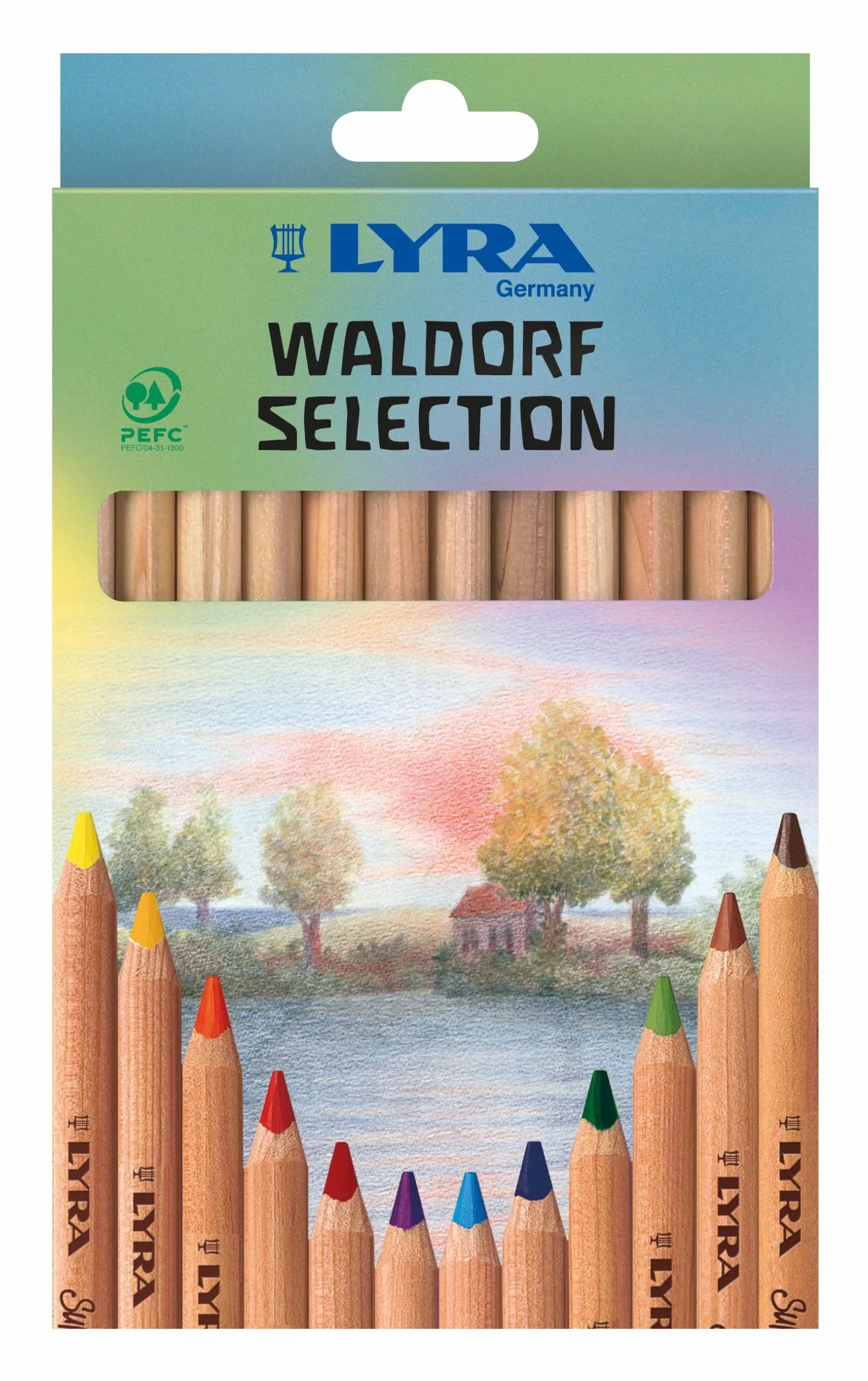 LYRA Super Ferby Waldorf Selection kartonowe etui z 12 kolorami, posortowane