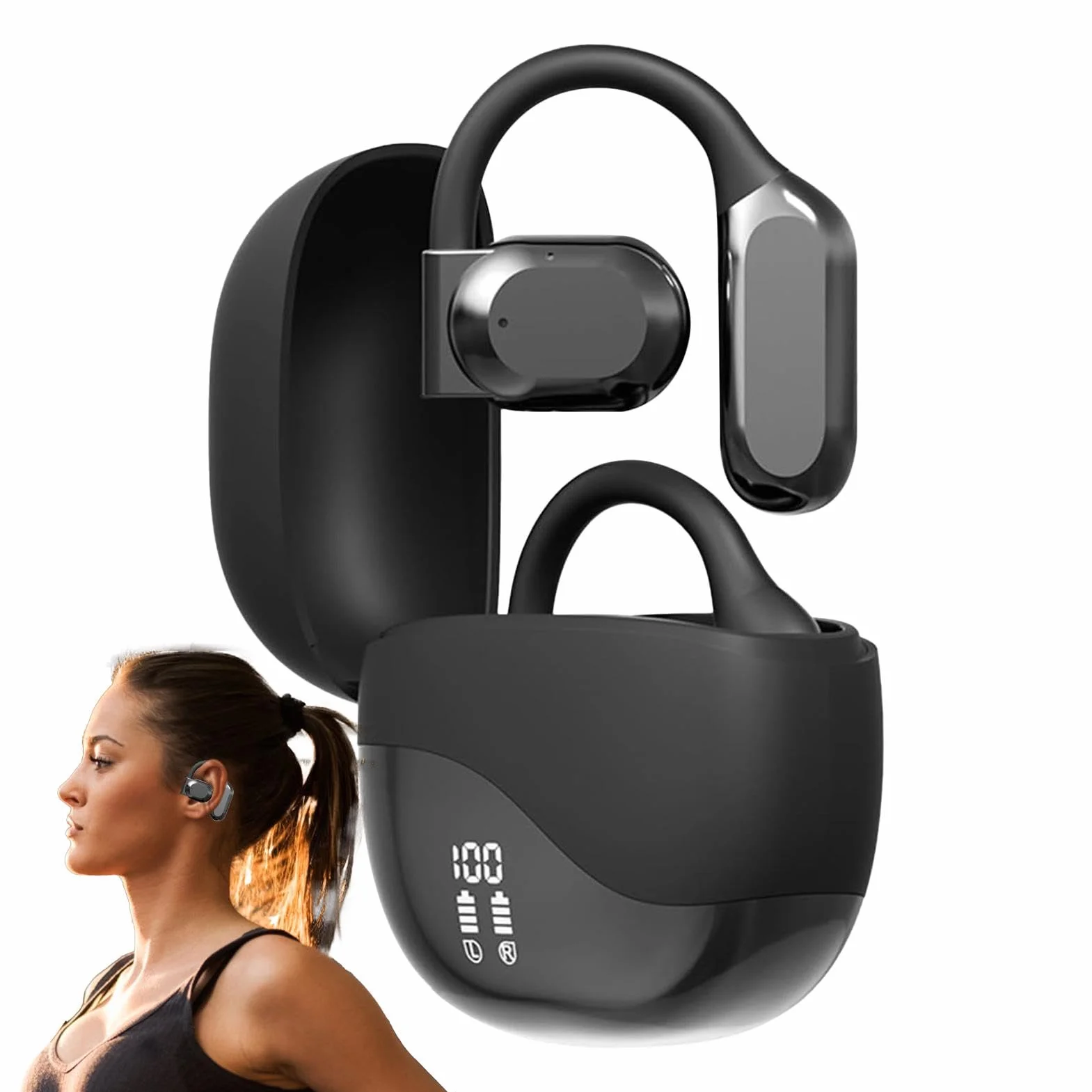 AI Real-Time Language Translator Earbuds, Instant Voice Translator Earbuds, Wireless Translation Earbuds, 144 Language Translator Earbuds, AI Language Translator Earbuds,Translation Earbuds For Travel