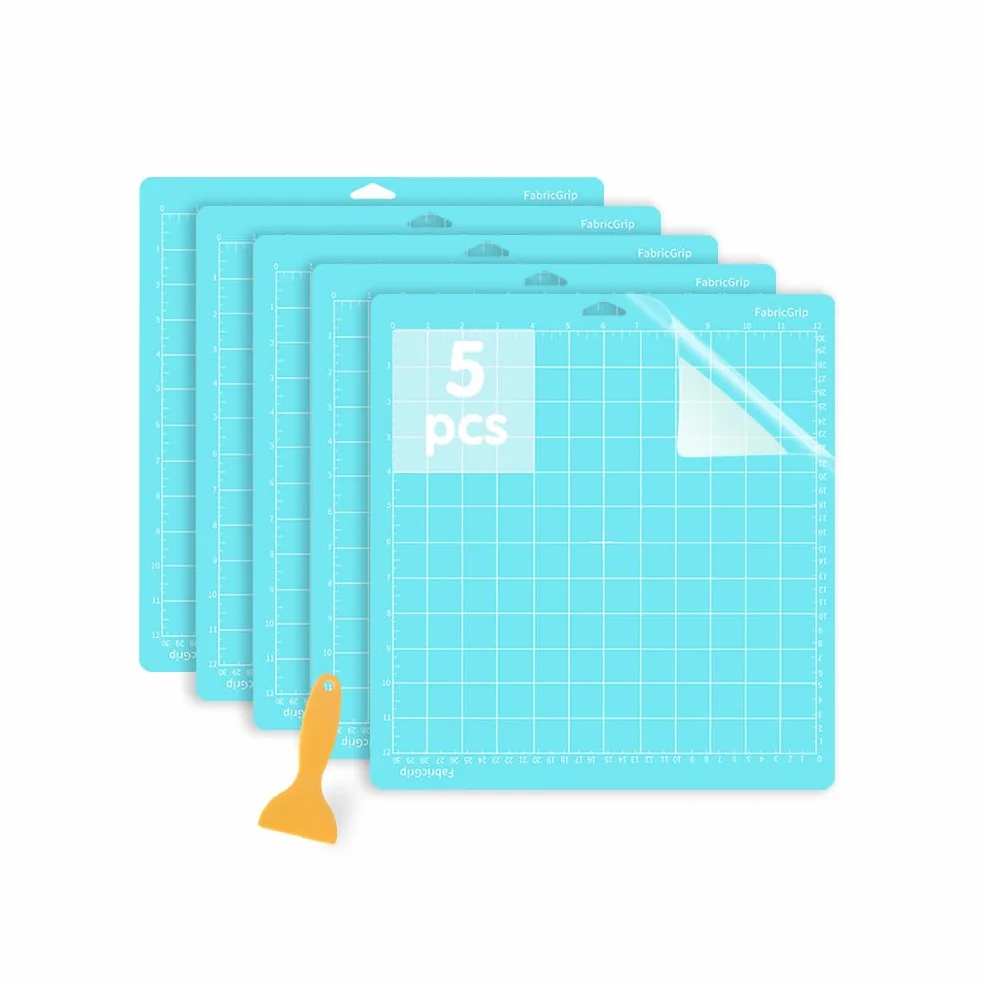 Adhesive Cutting Mat 12x12 inch for Maker Explore One Air Air 2 with Scraper 5 PCS BLUE
