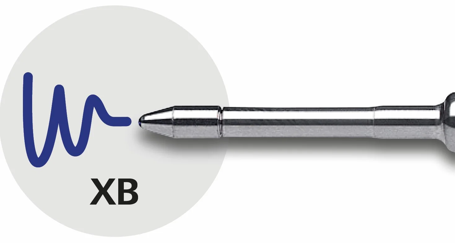 Schneider Slider 755 wkład do długopisu (technologia ViscoGlide, odporny na działanie dokumentów, XB = bardzo szeroki) opakowanie 10 sztuk, niebieski