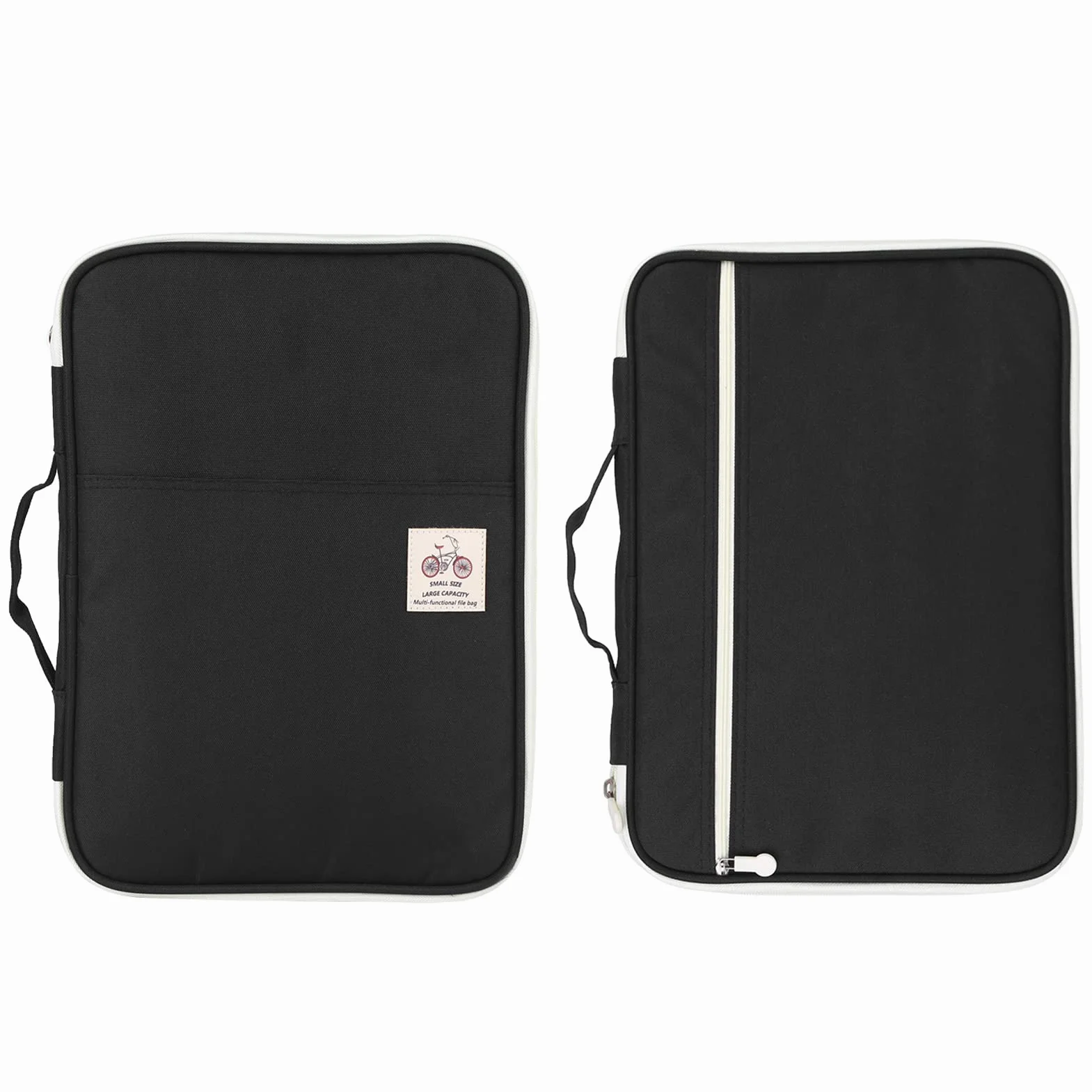 A4 teczka na dokumenty z zamkiem błyskawicznym, wodoodporną podróżną teczkę do smartfonów, notebooków i dokumentów, 35 x 25 x 3,5 cm (kolor