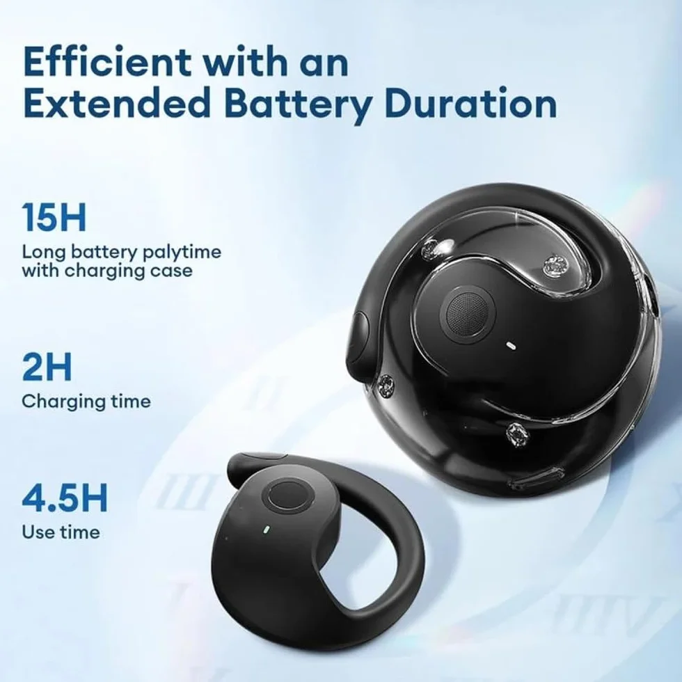 T26 Pro Language Translator, Simultaneous Interpretation Earphone, Supports over 75 Different Languages, Translation Earbuds Real Time(Black)