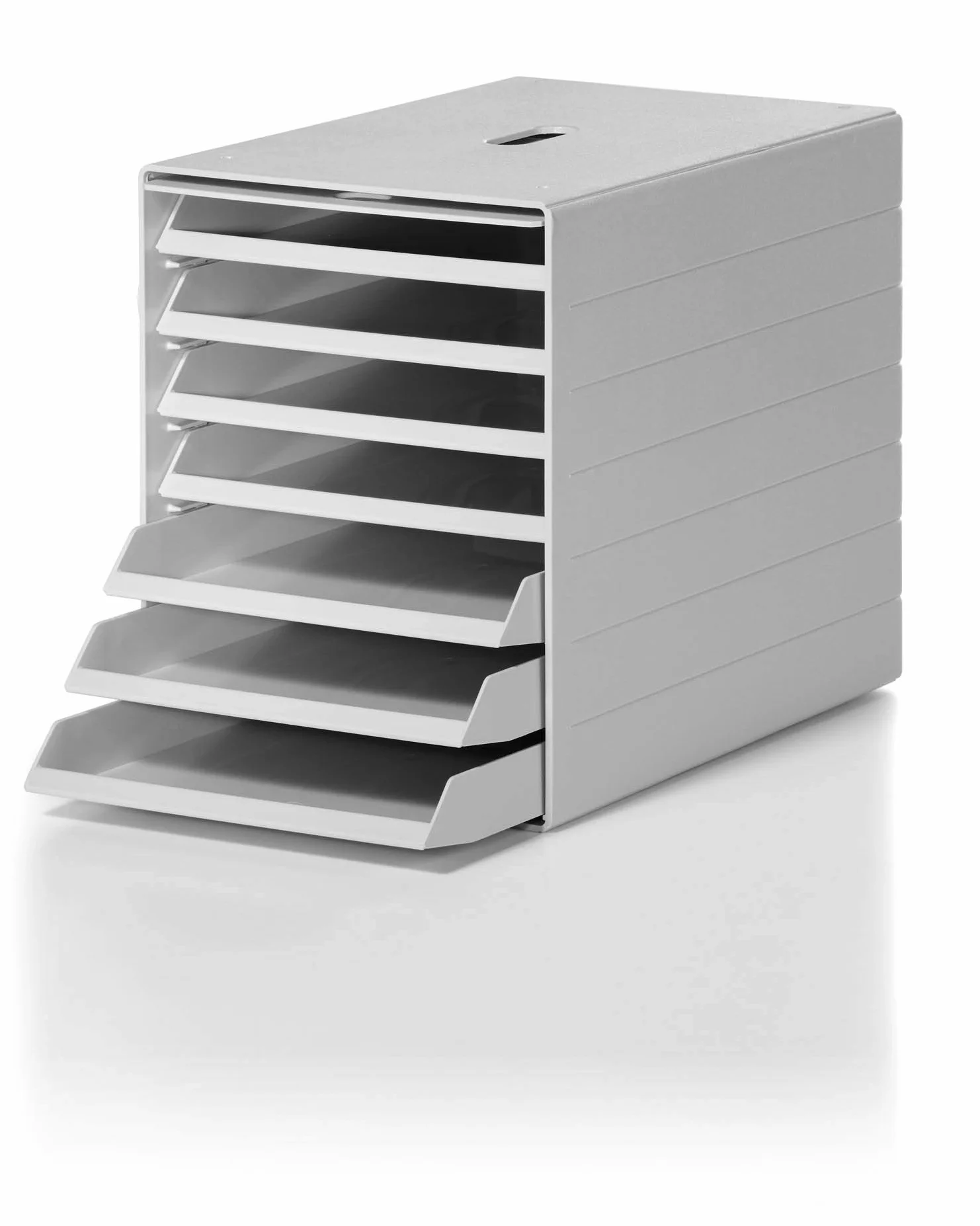 Durable 1712001050 Pojemnik z szufladami Idealbox Plus, 7 szuflad, kolor szary.