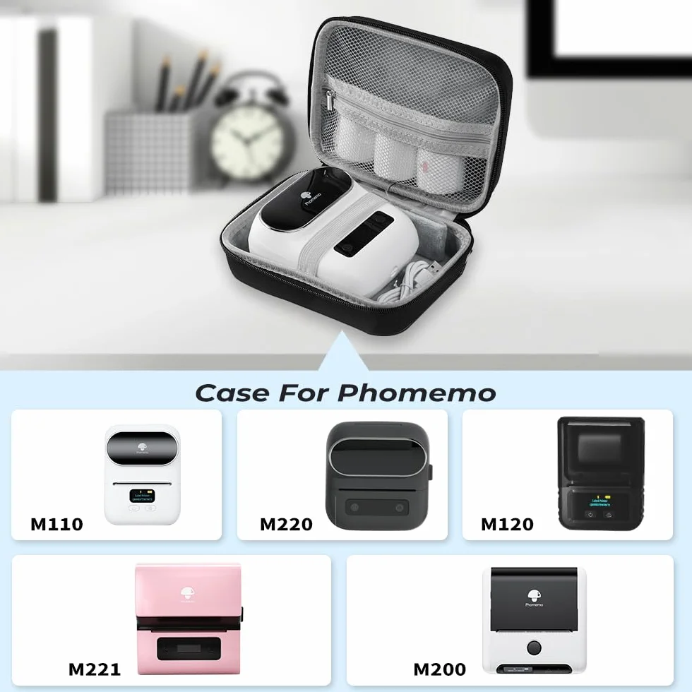 Phomemo M221 etui, czarny, Nowoczesny