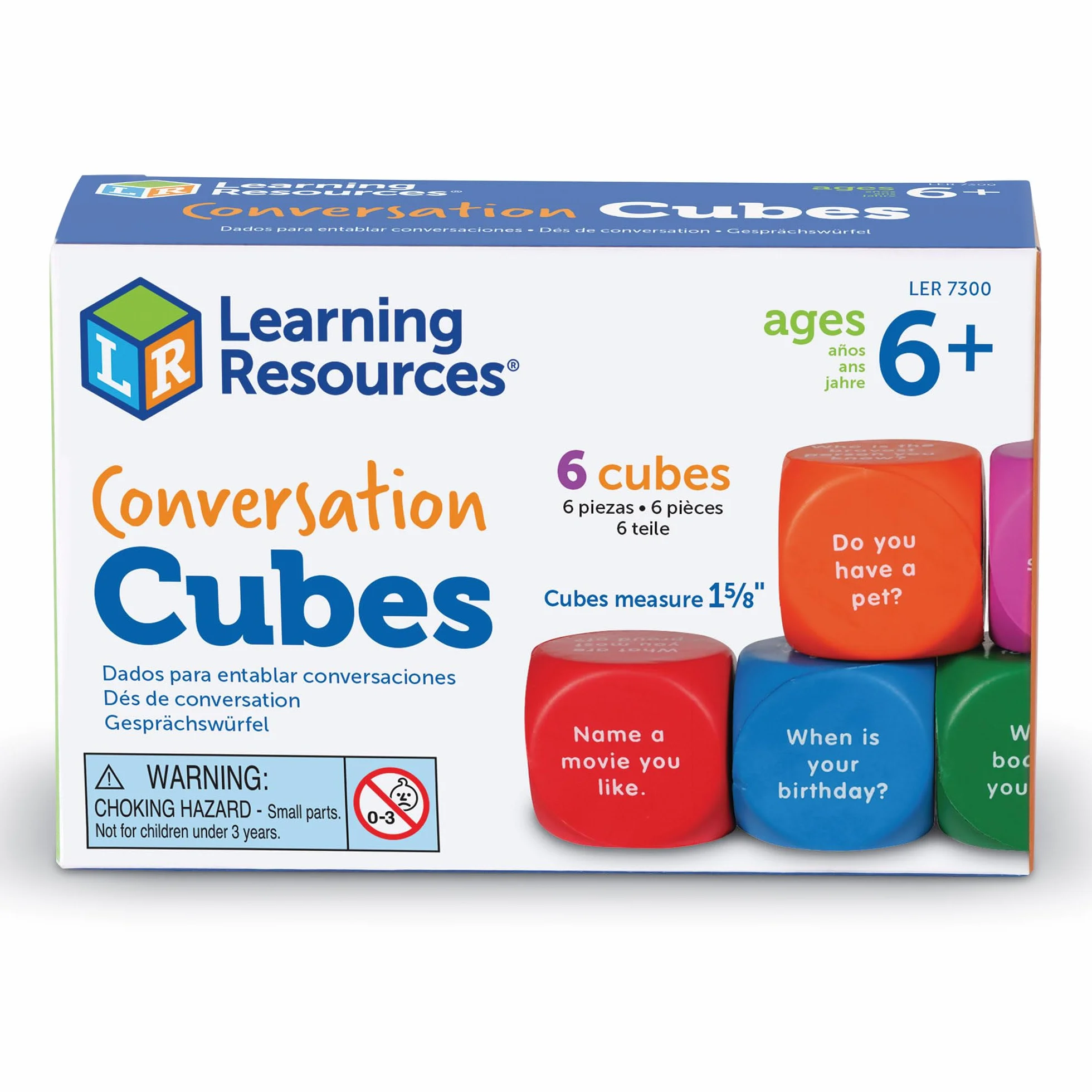 Learning Resources Kostki Konwersacji 6-Kawałek Zestaw