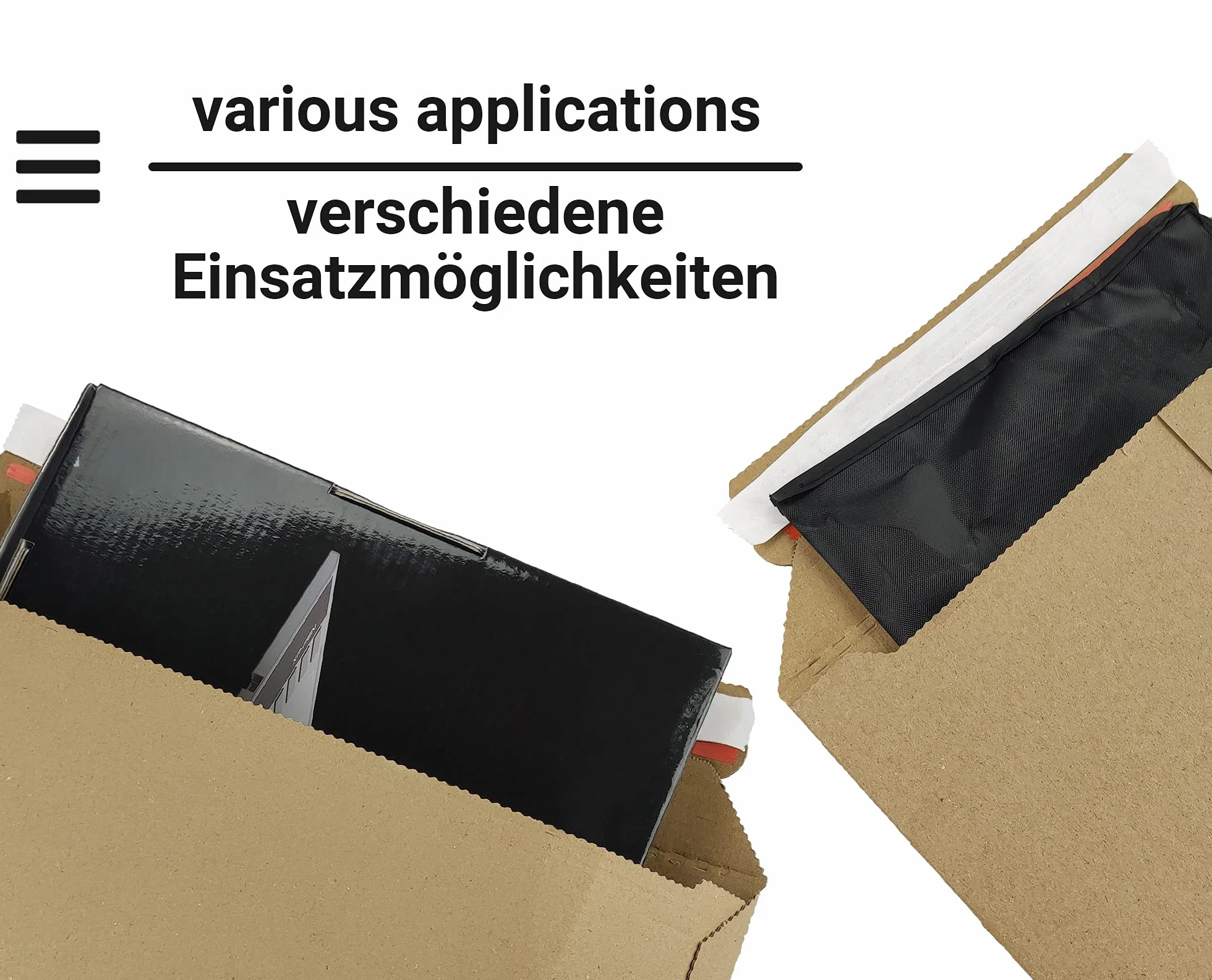 Netuno 50 Brązowych Kopert z Tektury Falistej DIN B4+ 26,5 x 35,5 cm 354 g - Kartonowe Koperty Wysyłkowe Do Towarów i Książek - Stabilne