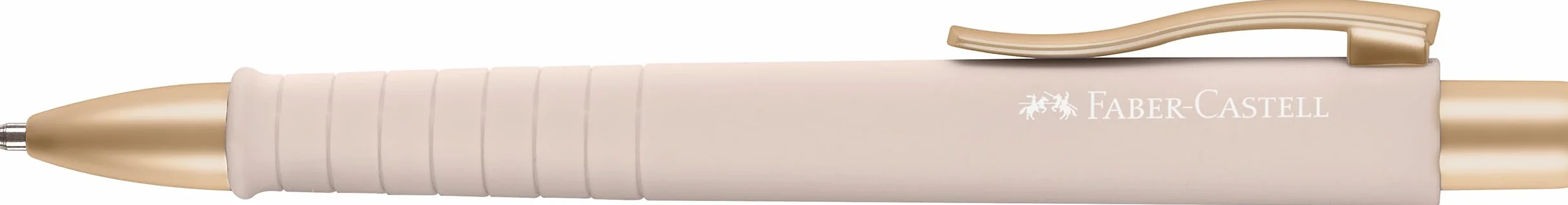 FABER-CASTELL 205092 - Pióro kulkowe Poly Ball blady ró|, 2 sztuki, z wymiennym wkBadem XB, wodoodporne