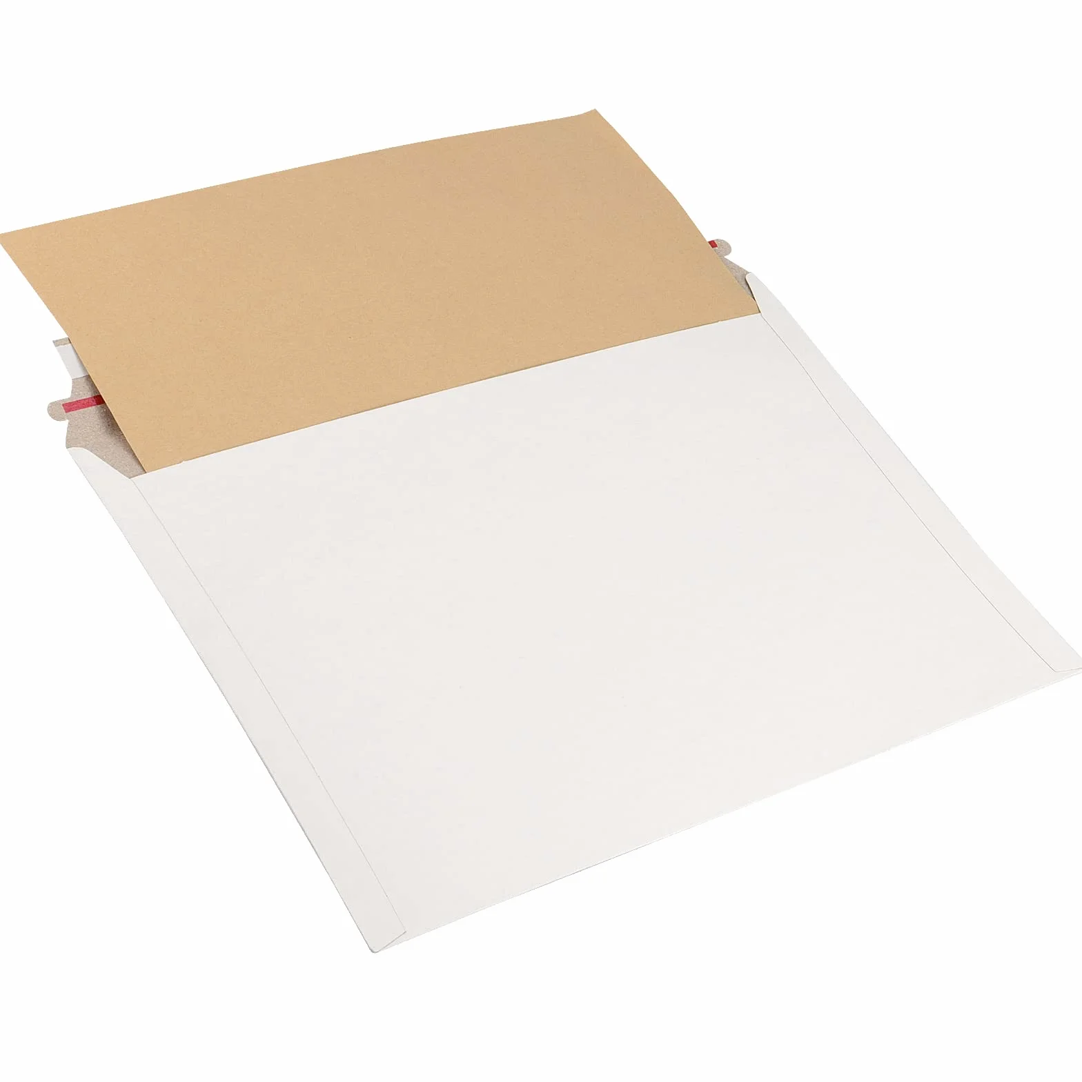 SINJEUN 100 sztuk kopert kartonowych A4 C4 325 mm x 230 mm samouszczelniające białe z twardą tablicą Manilla