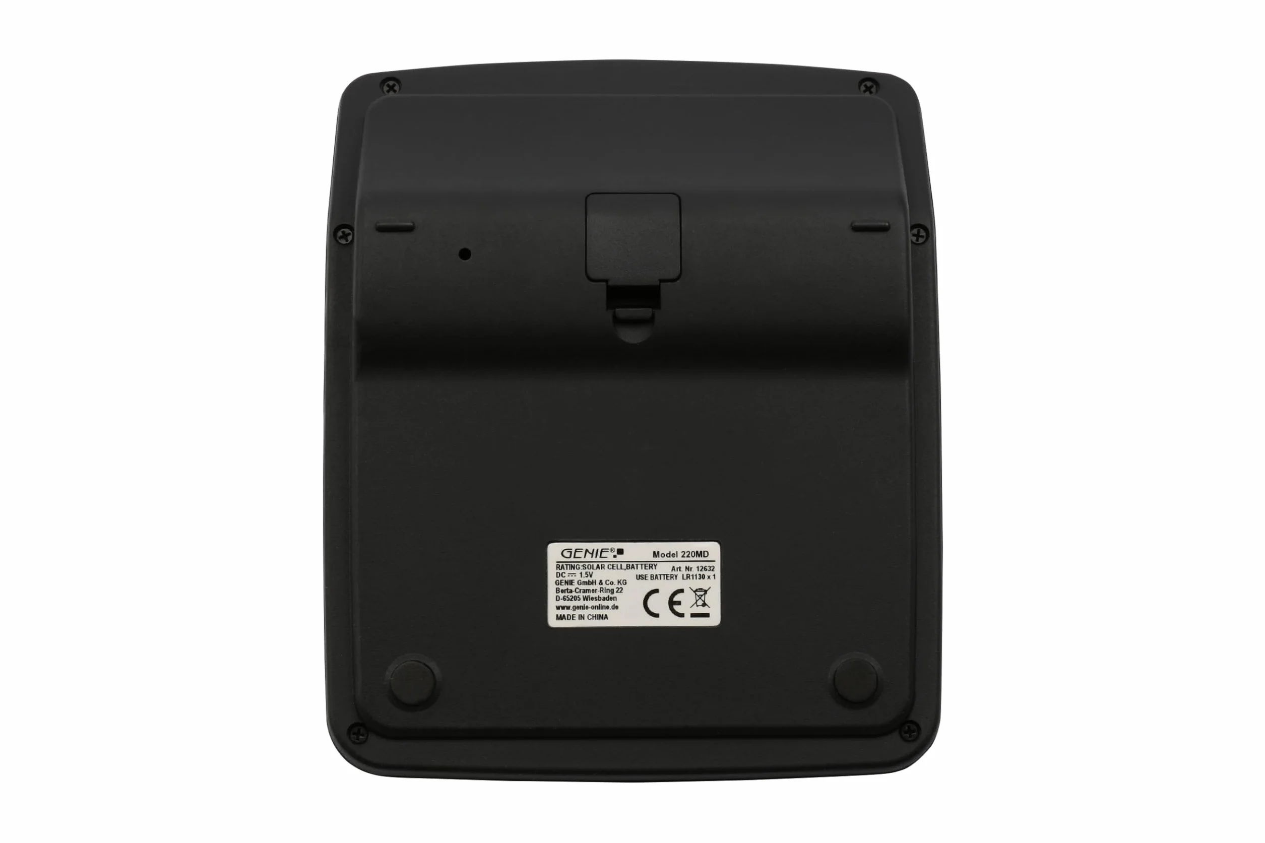 Genie 220 MD 10-cyfrowy kalkulator stołowy; Dual-Power (Solar i bateria) 1 sztuka; kompaktowa konstrukcja, czarny