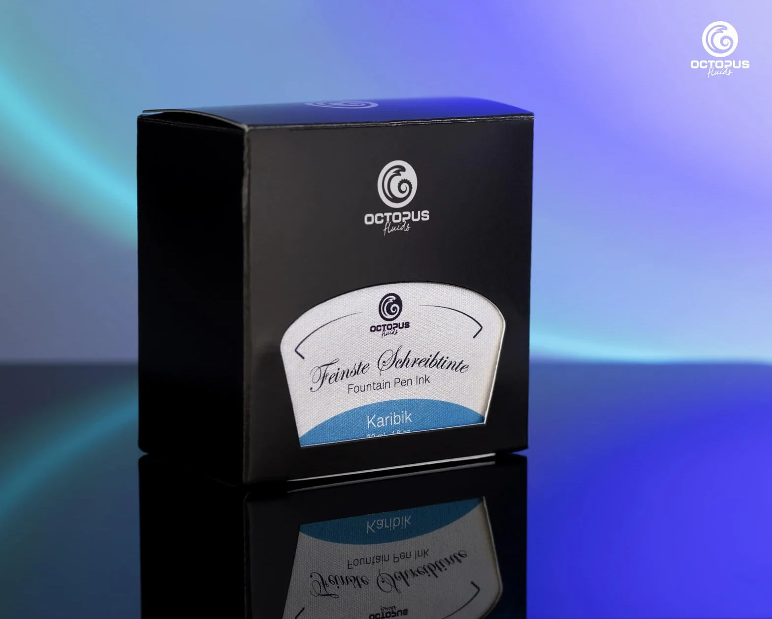 Atrament do piór wiecznych w kałamarzu, atrament do kaligrafii, kolor karaibski, 30 ml