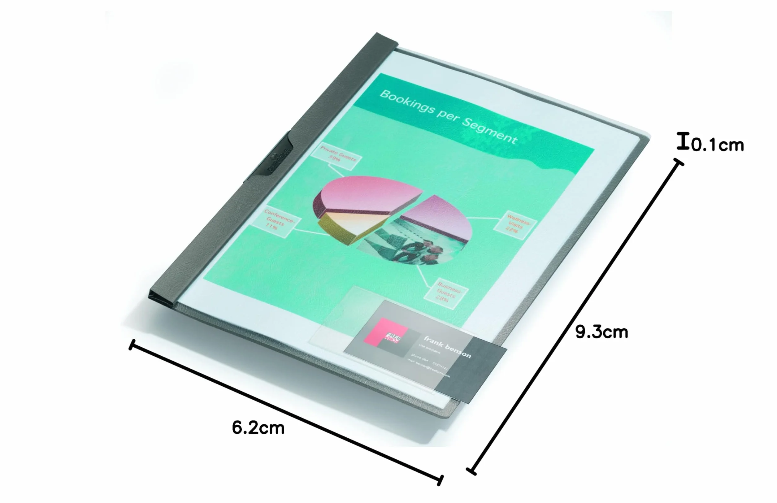 Durable 827919 Kieszonka samoprzylepna Pocketfix (na wizytówki), opak. 100 sztuk, przezroczysta.