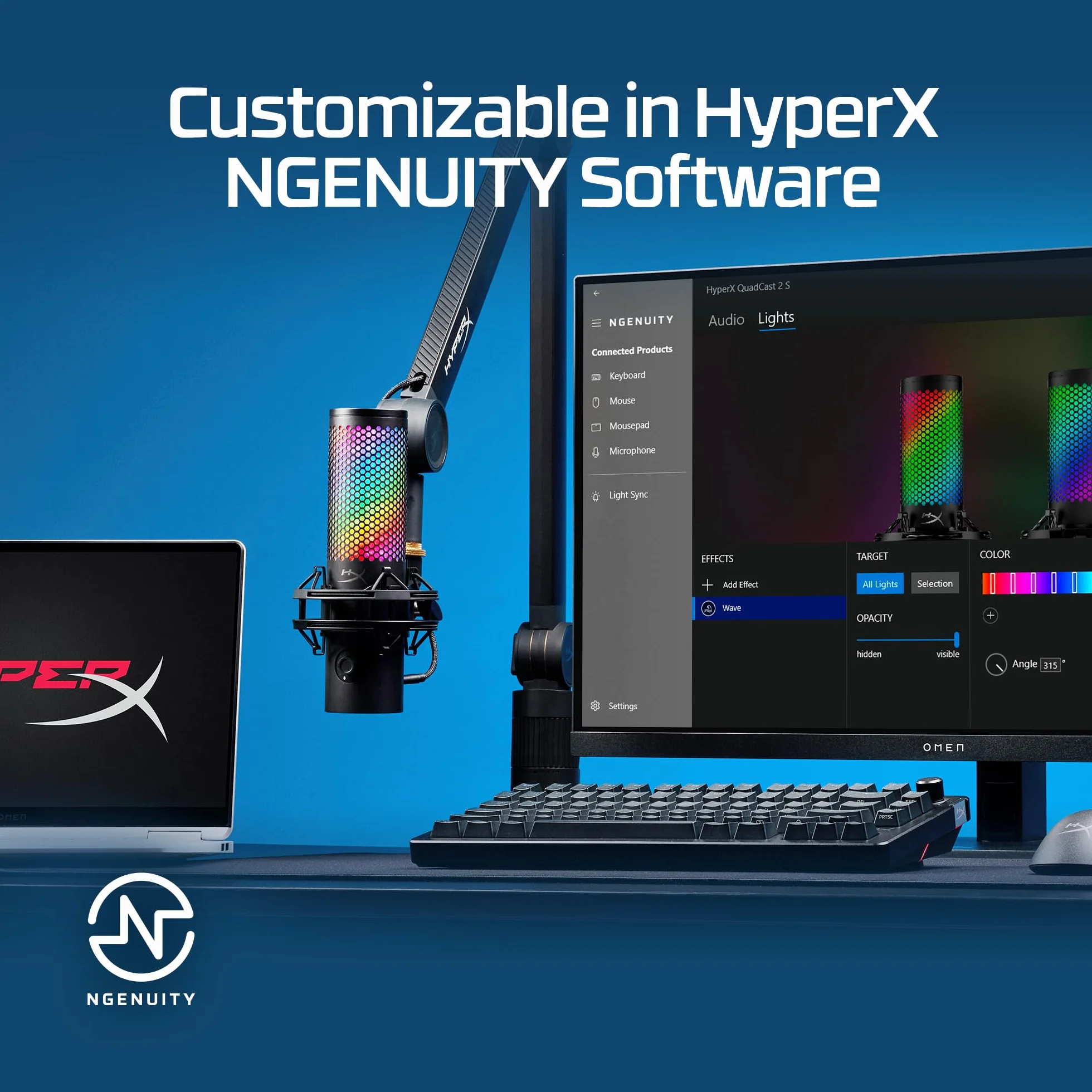 HyperX QuadCast 2 S mikrofon USB RGB czarny