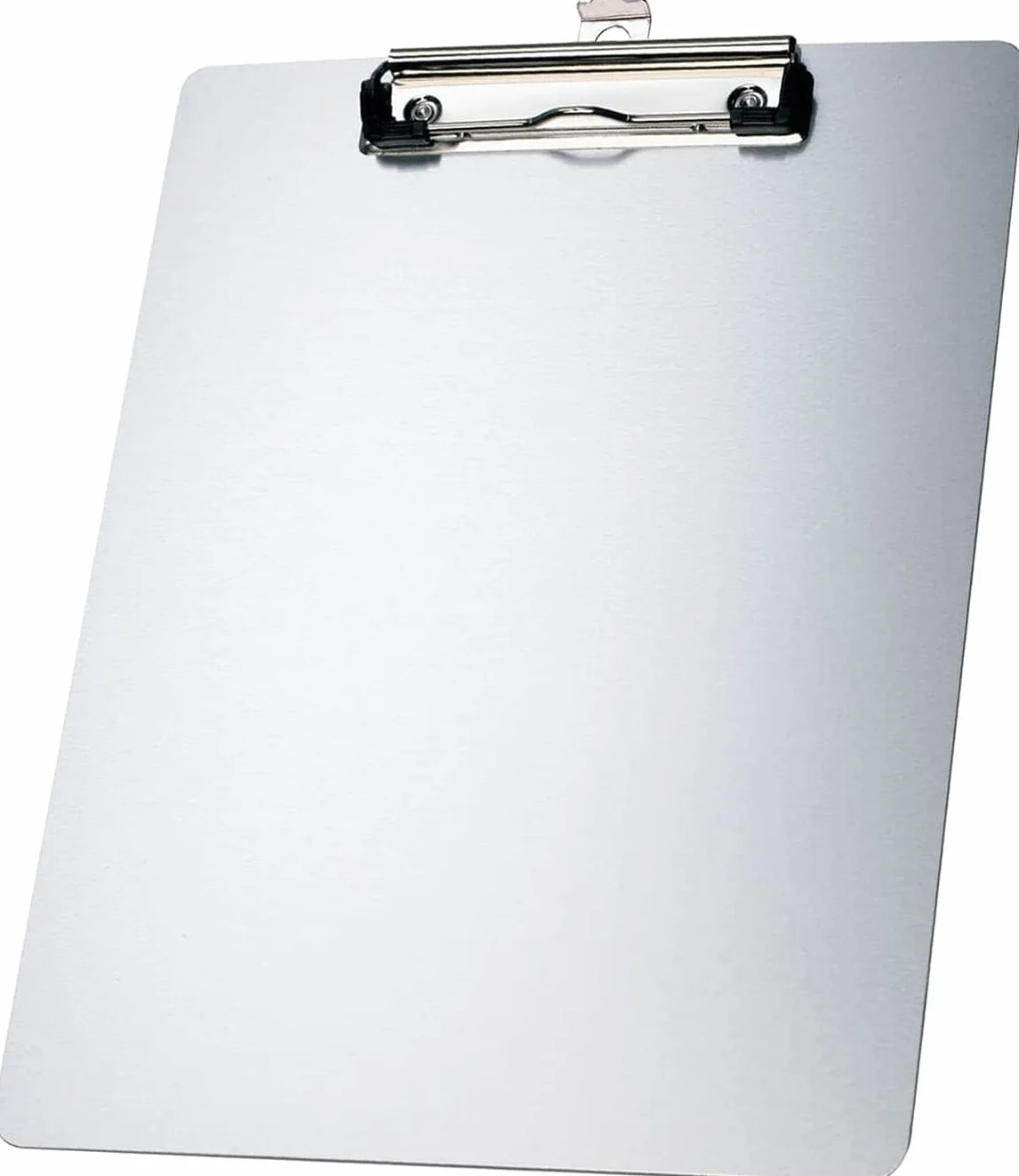 TKD8025-silver-6 aluminiowych podkładek A4 z gumowanym metalowym zaciskiem, deska do pisania DIN A4 z miejscem do zawieszania, uchwyt na podkładkę Clipboard – stabilna aluminiowa płyta do pisania –