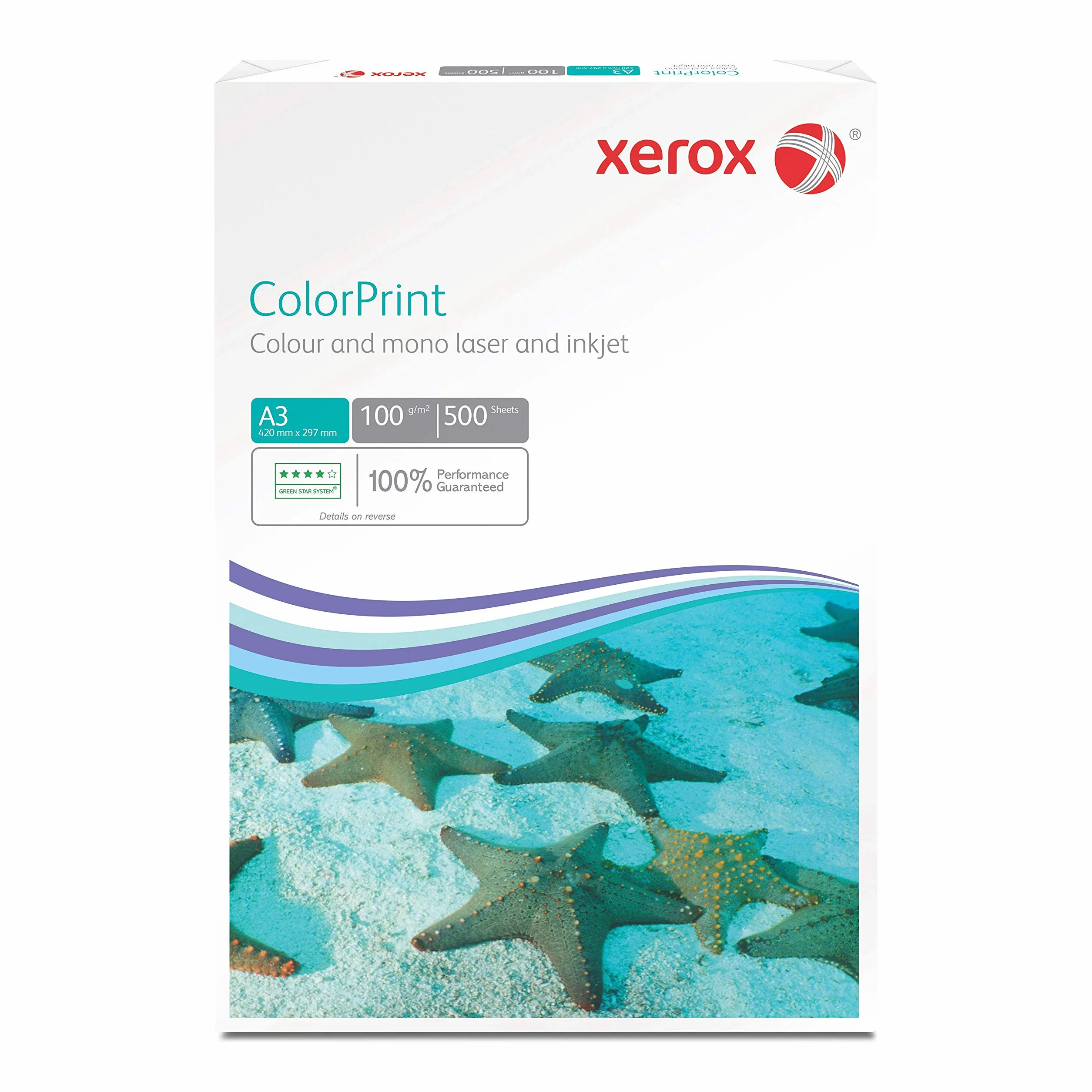 Xerox 003R95257 Premium kolorowy papier laserowy/do drukarki, DIN A3, 100 g/m², 500 arkuszy, biały