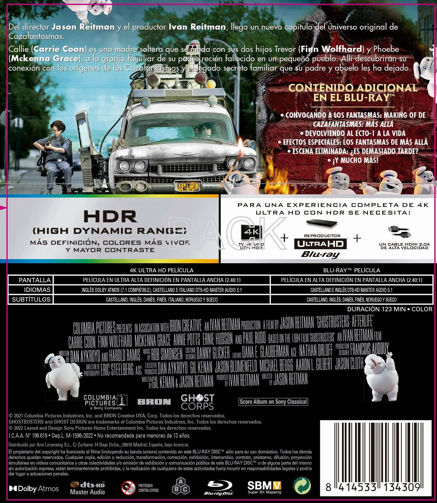 Cazafantasmas: Más Allá (4K UHD + Blu-ray)