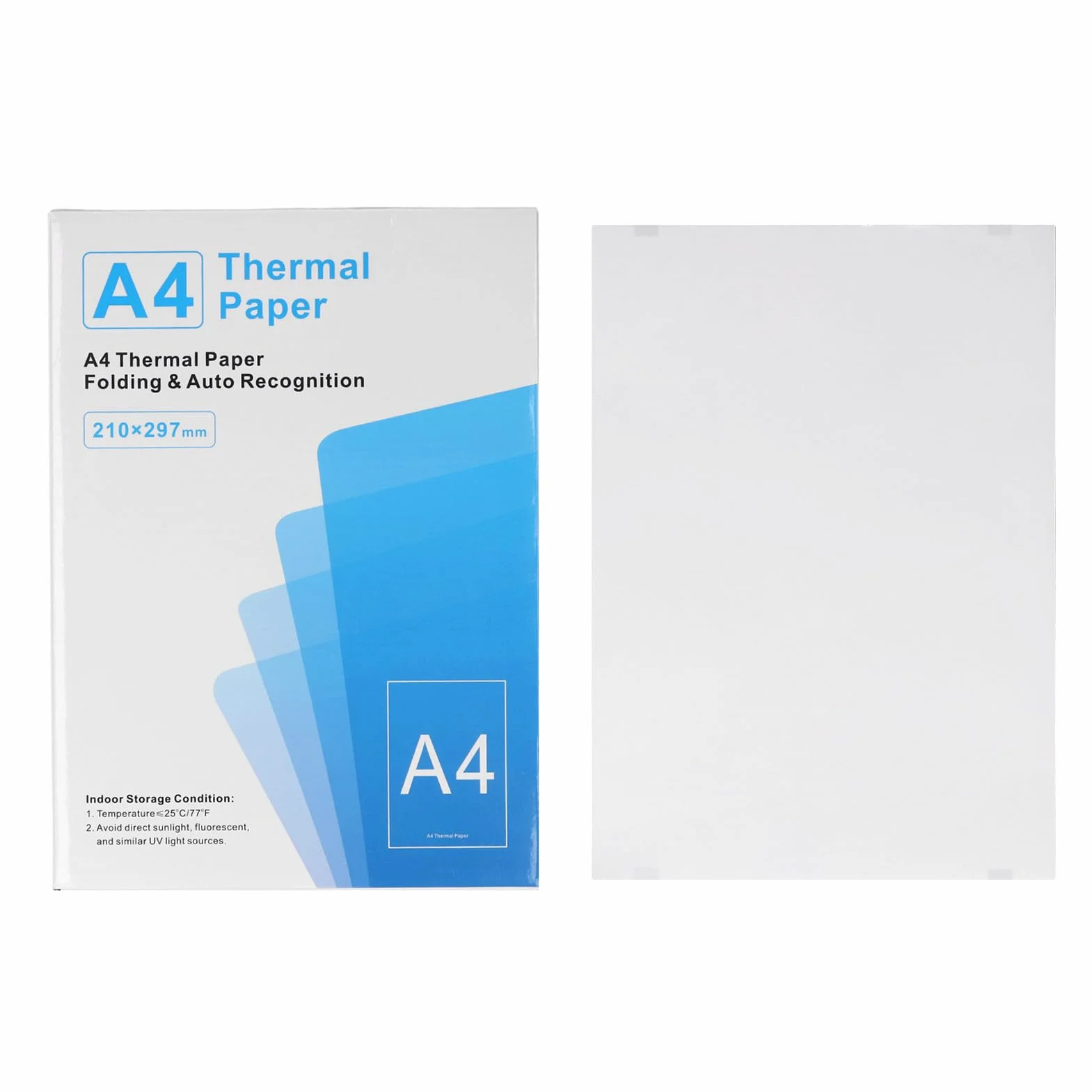 Dioche Papier Do Druku Termicznego A4 100 Arkuszy Wysokiej Jakości Szybkoschnący Papier Do Drukarek Atramentowych Drukarek Przenośnych Użytku Domowego i Biurowego 210 X 297 Mm