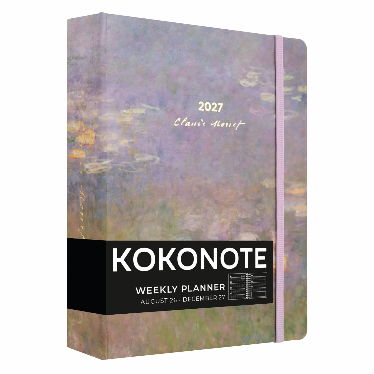 Kokonote Academic Diary 2026-2027 Week to View - Monet Gifts, Academic Planner 2026-2027, Weekly Planner