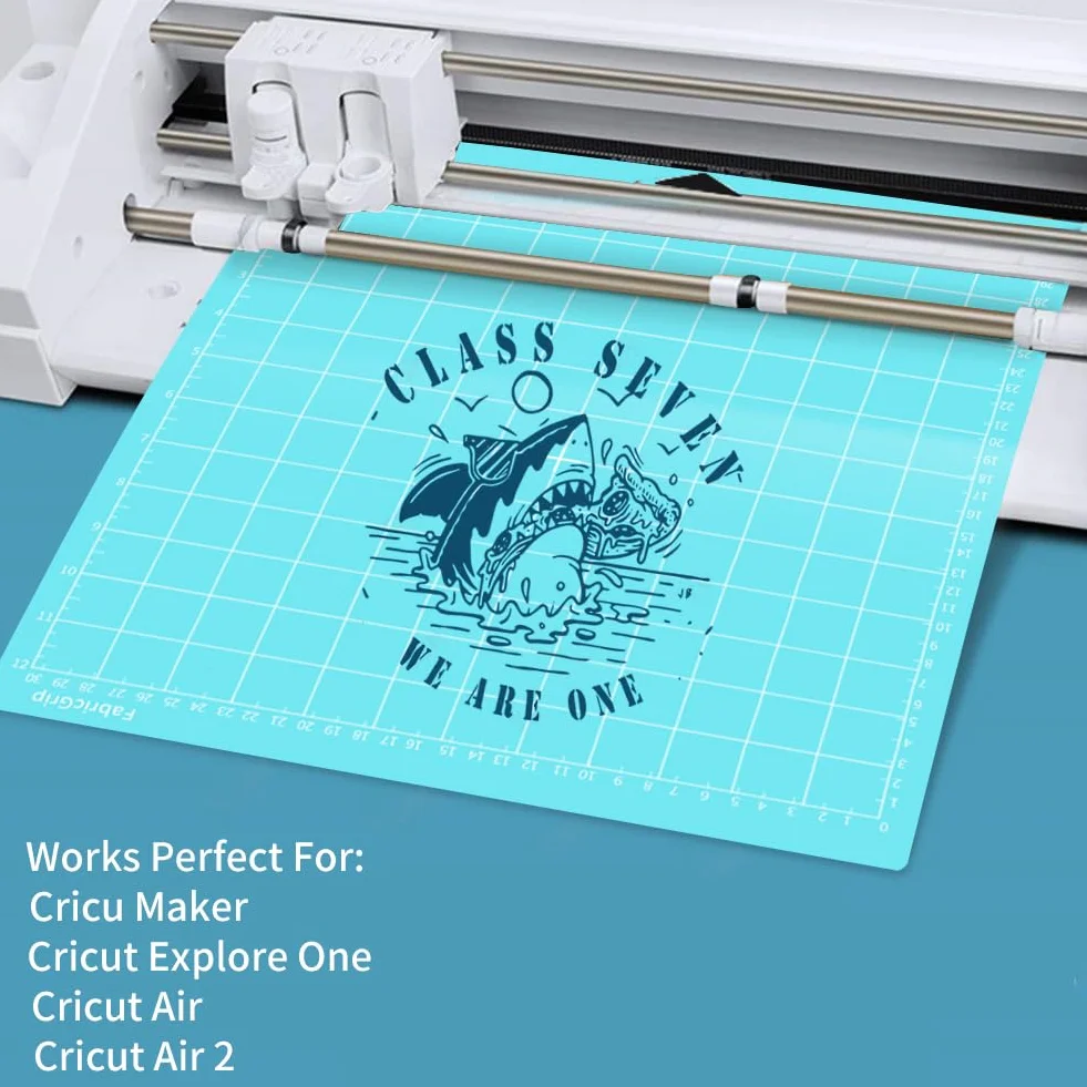 Adhesive Cutting Mat 12x12 inch for Maker Explore One Air Air 2 with Scraper 5 PCS BLUE