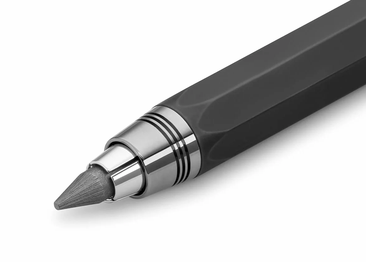 Kaweco SKETCH UP Black 5,6 mm 5B I ołówek z litego mosiądzu o ośmiokątnym wzornictwie, z metalu w kolorze czarnym, 10,3 cm