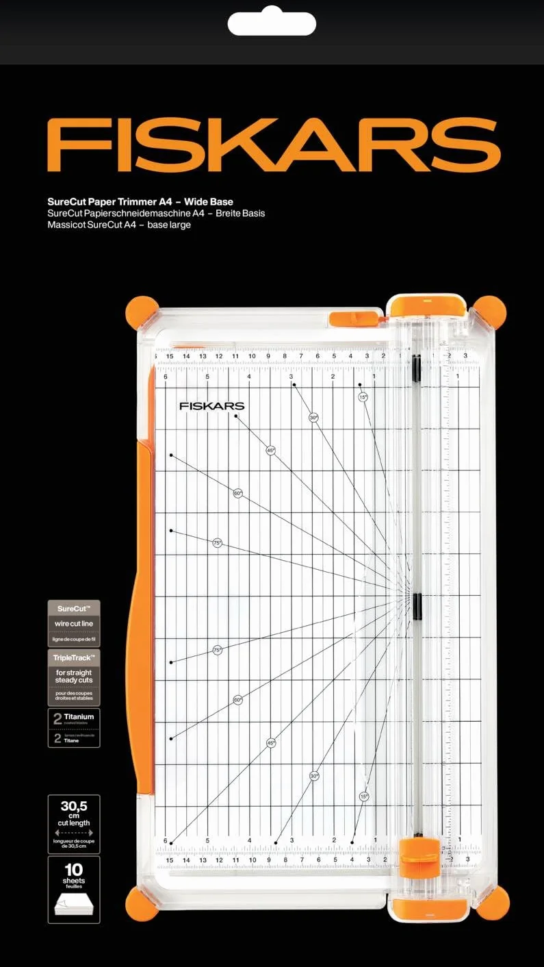Fiskars SureCut Gilotyna A4 szeroka podstawa