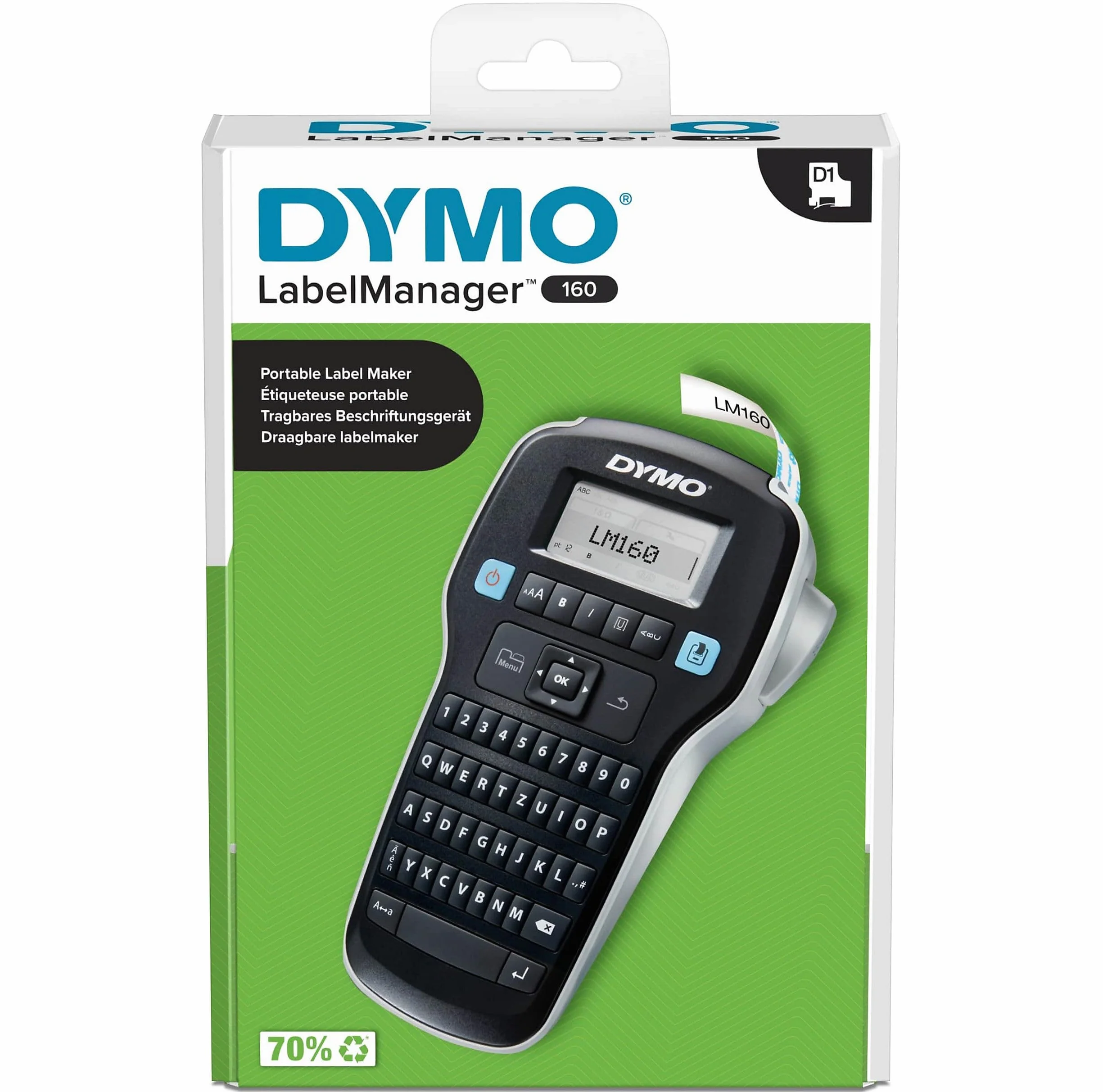 Drukarka etykiet LM 160 LabelManager 160 klawiatura QWERTZ_N DYMO