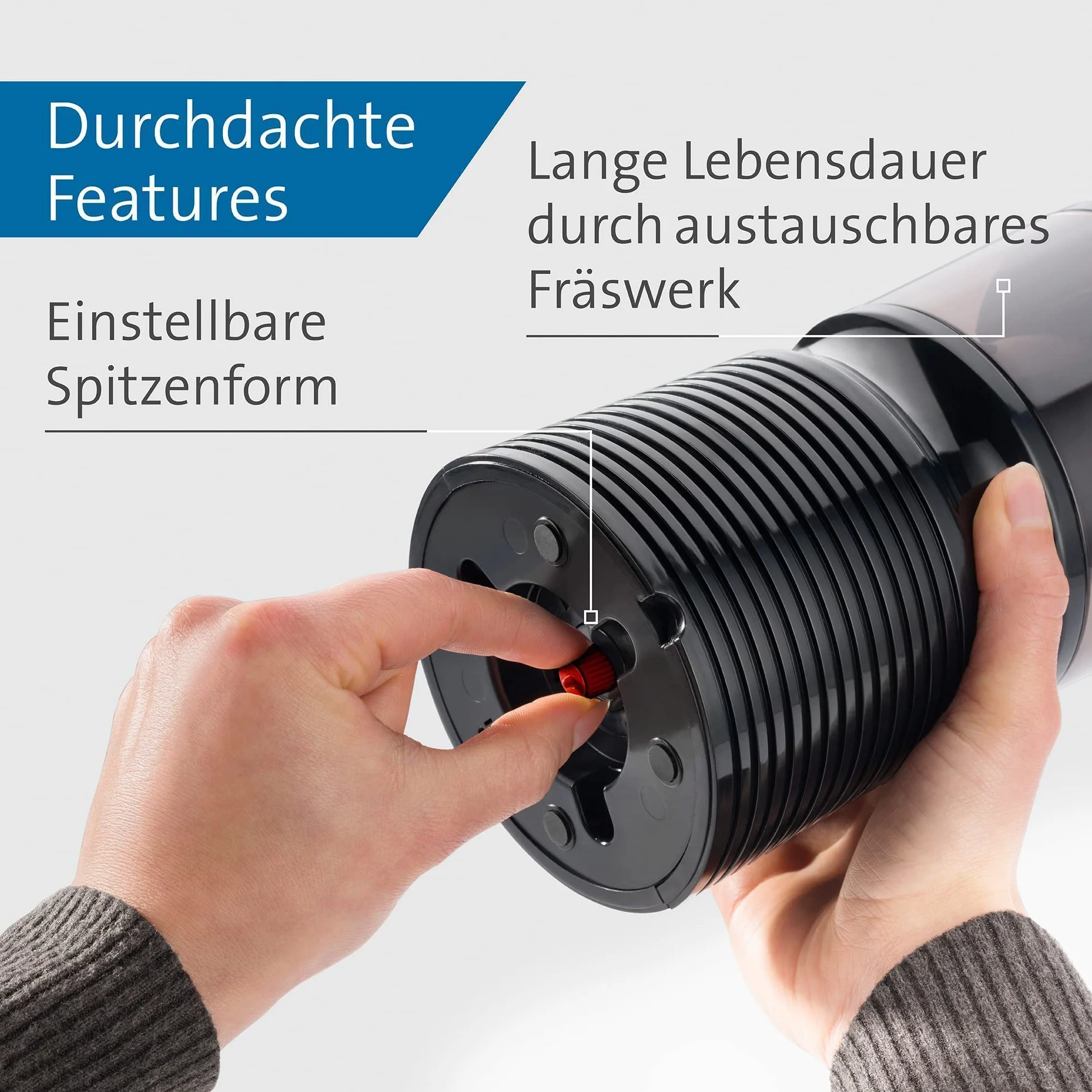 Dahle Elektryczna Temperówka 8 mm – 11 mm Czarny