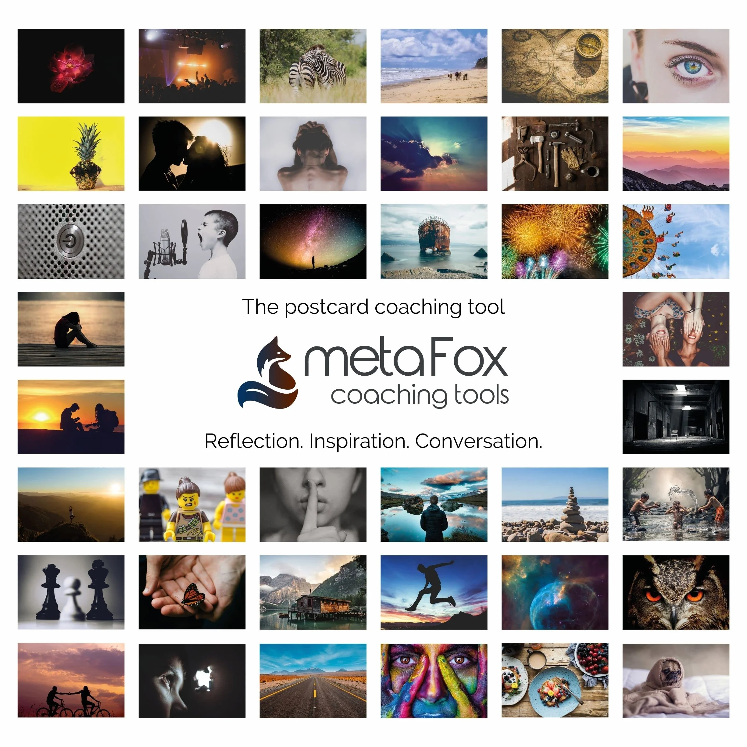 metaFox The World of Emotions Postcard Pack | 52 karty do coachingu i terapii | opanuj swoje emocje i rozwijaj swoją inteligencję emocjonalną